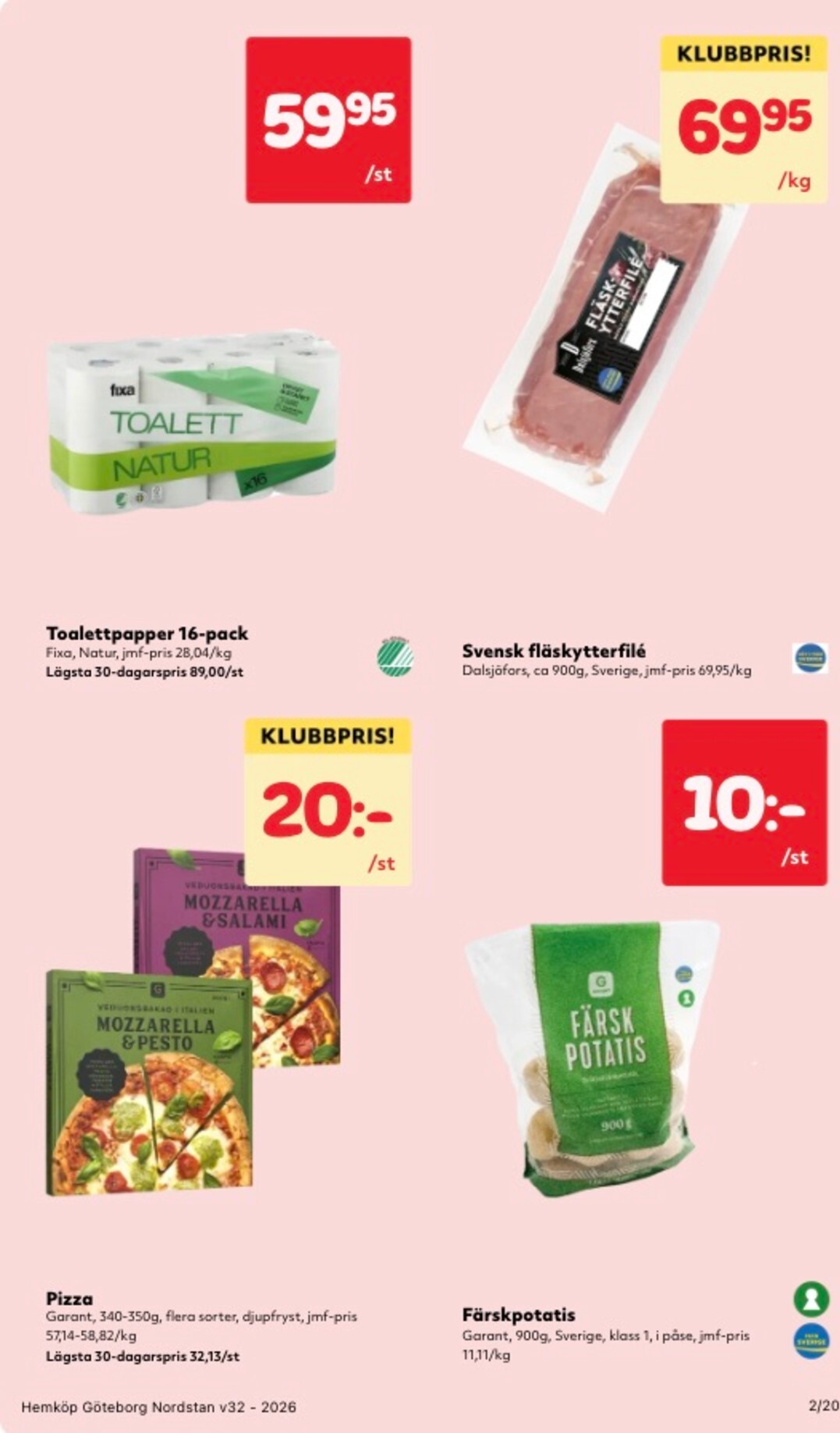 hemkop - Aktuellt Hemköp reklamblad från måndag, 03/08/2026 till söndag, 09/08/2026 - page: 2