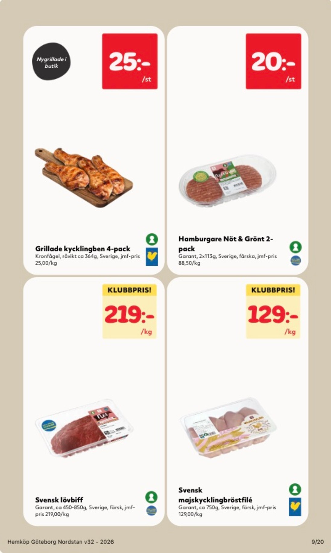 hemkop - Aktuellt Hemköp reklamblad från måndag, 03/08/2026 till söndag, 09/08/2026 - page: 9