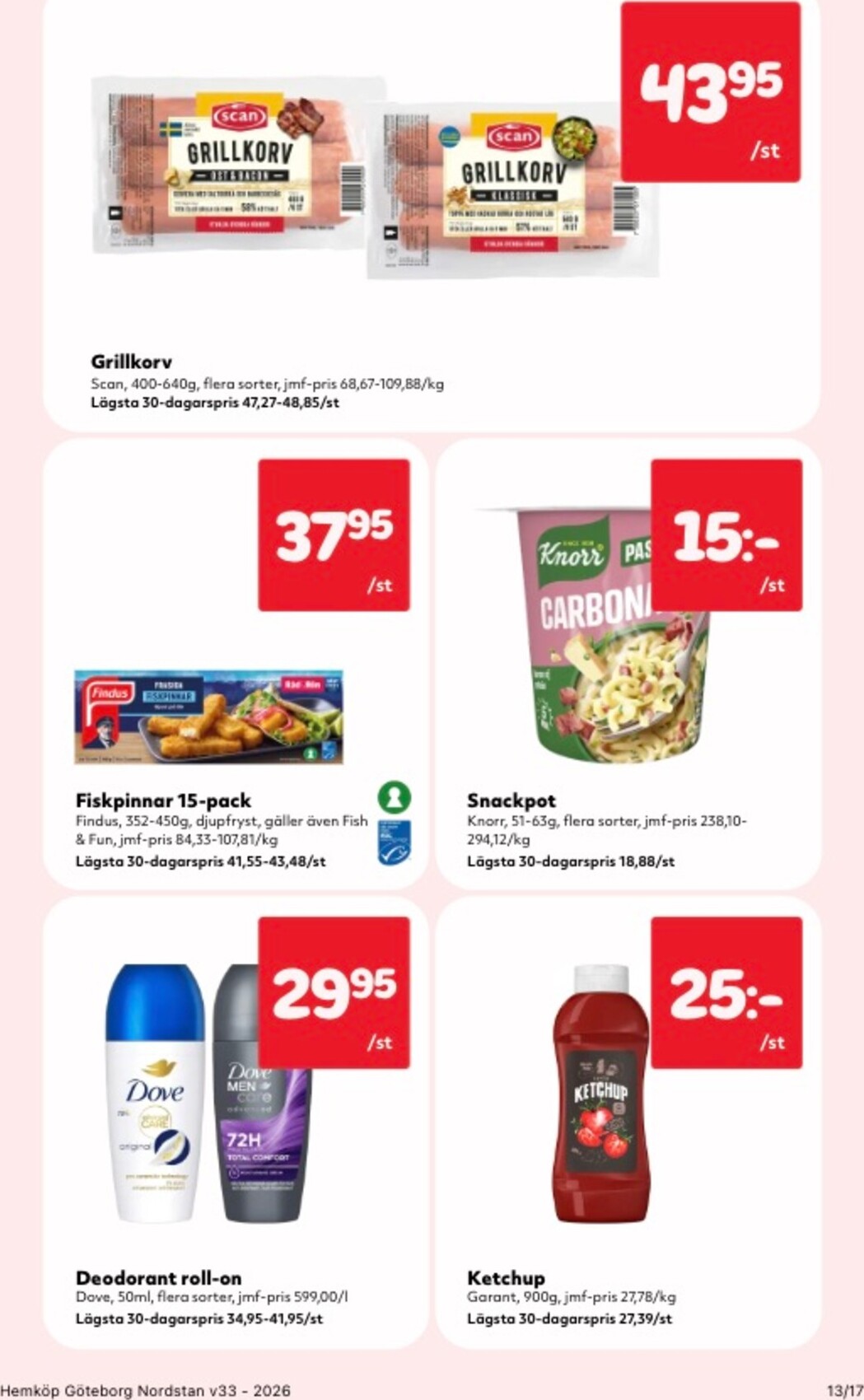 hemkop - Aktuellt Hemköp reklamblad från måndag, 10/08/2026 till söndag, 16/08/2026 - page: 13