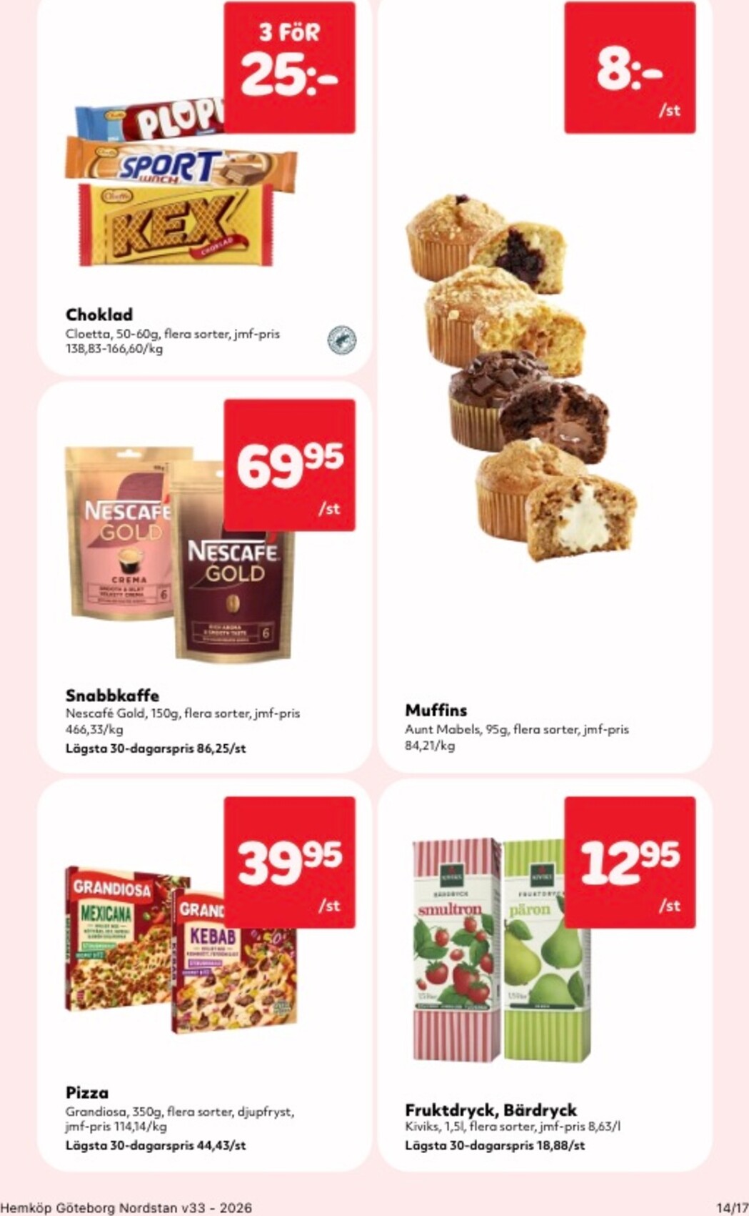 hemkop - Aktuellt Hemköp reklamblad från måndag, 10/08/2026 till söndag, 16/08/2026 - page: 14