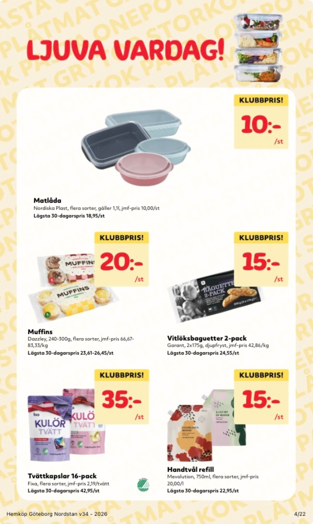 hemkop - Aktuellt Hemköp reklamblad från måndag, 17/08/2026 till söndag, 23/08/2026 - page: 4