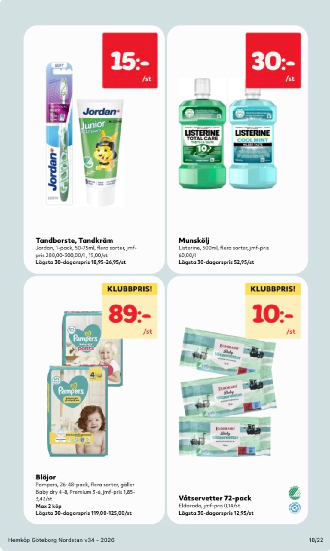 hemkop - Aktuellt Hemköp reklamblad från måndag, 17/08/2026 till söndag, 23/08/2026 - page: 18