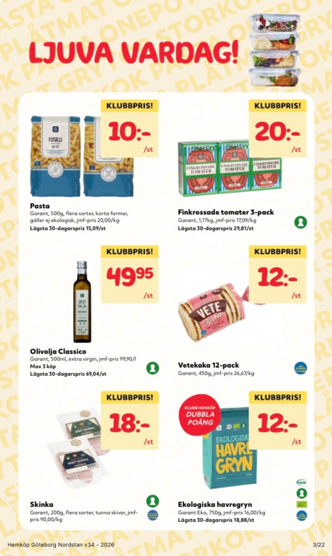 hemkop - Aktuellt Hemköp reklamblad från måndag, 17/08/2026 till söndag, 23/08/2026 - page: 3