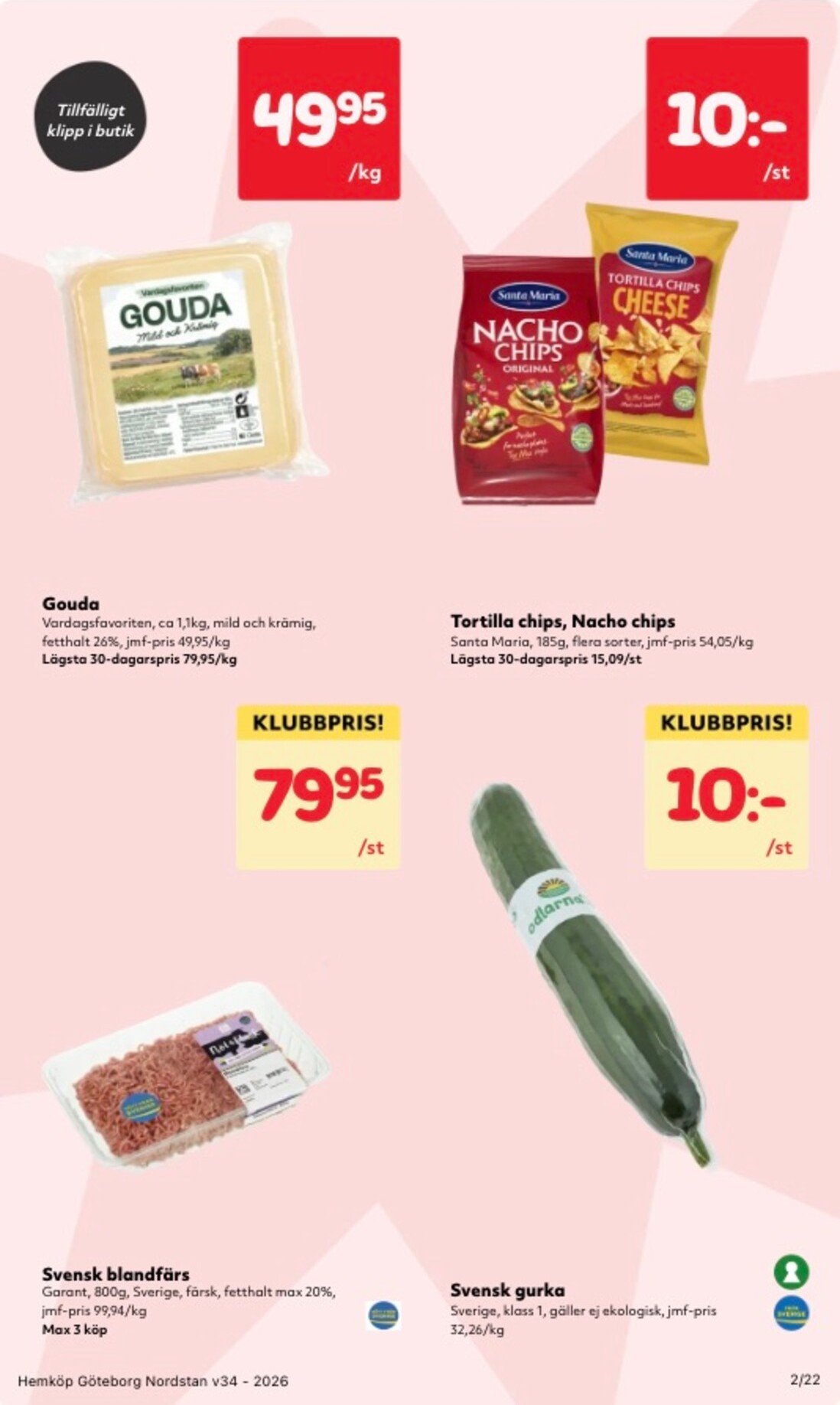 hemkop - Aktuellt Hemköp reklamblad från måndag, 17/08/2026 till söndag, 23/08/2026 - page: 2