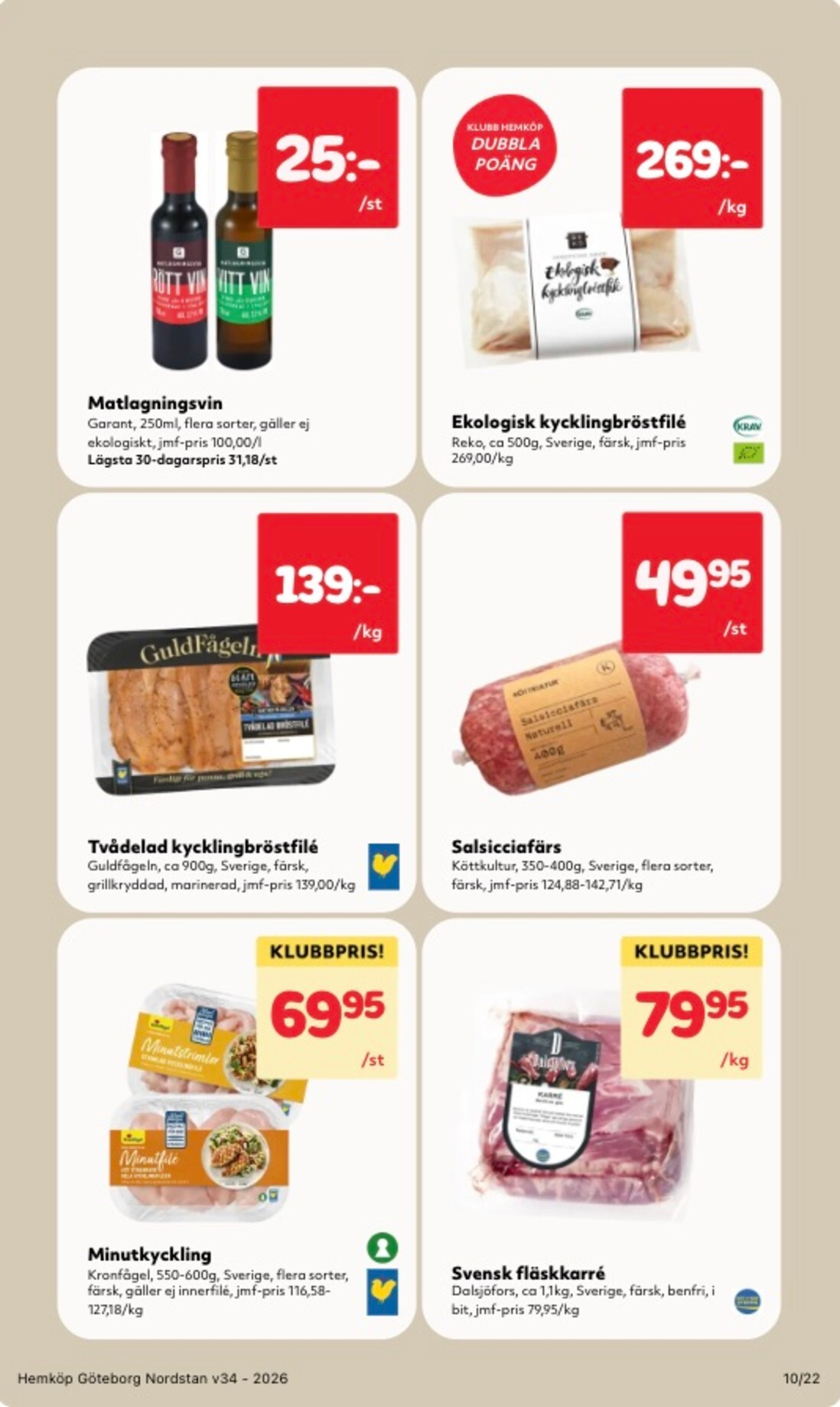 hemkop - Aktuellt Hemköp reklamblad från måndag, 17/08/2026 till söndag, 23/08/2026 - page: 10