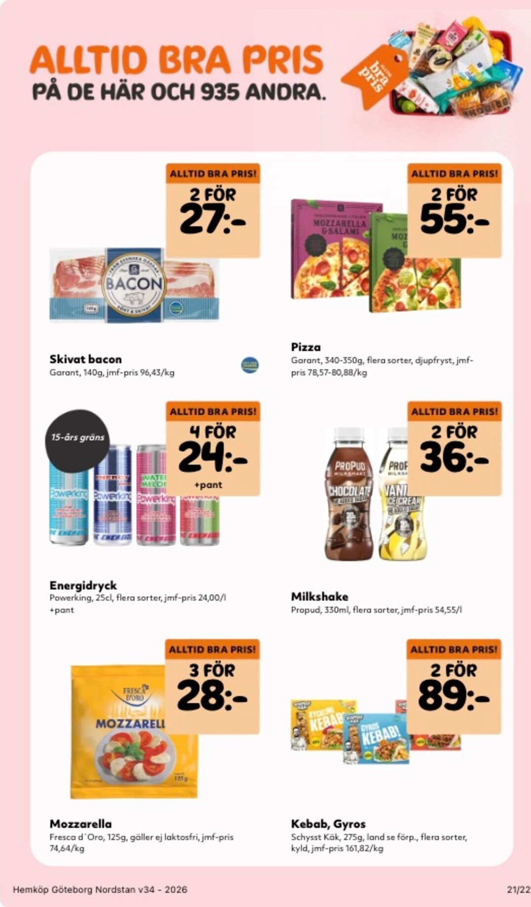 hemkop - Aktuellt Hemköp reklamblad från måndag, 17/08/2026 till söndag, 23/08/2026 - page: 21