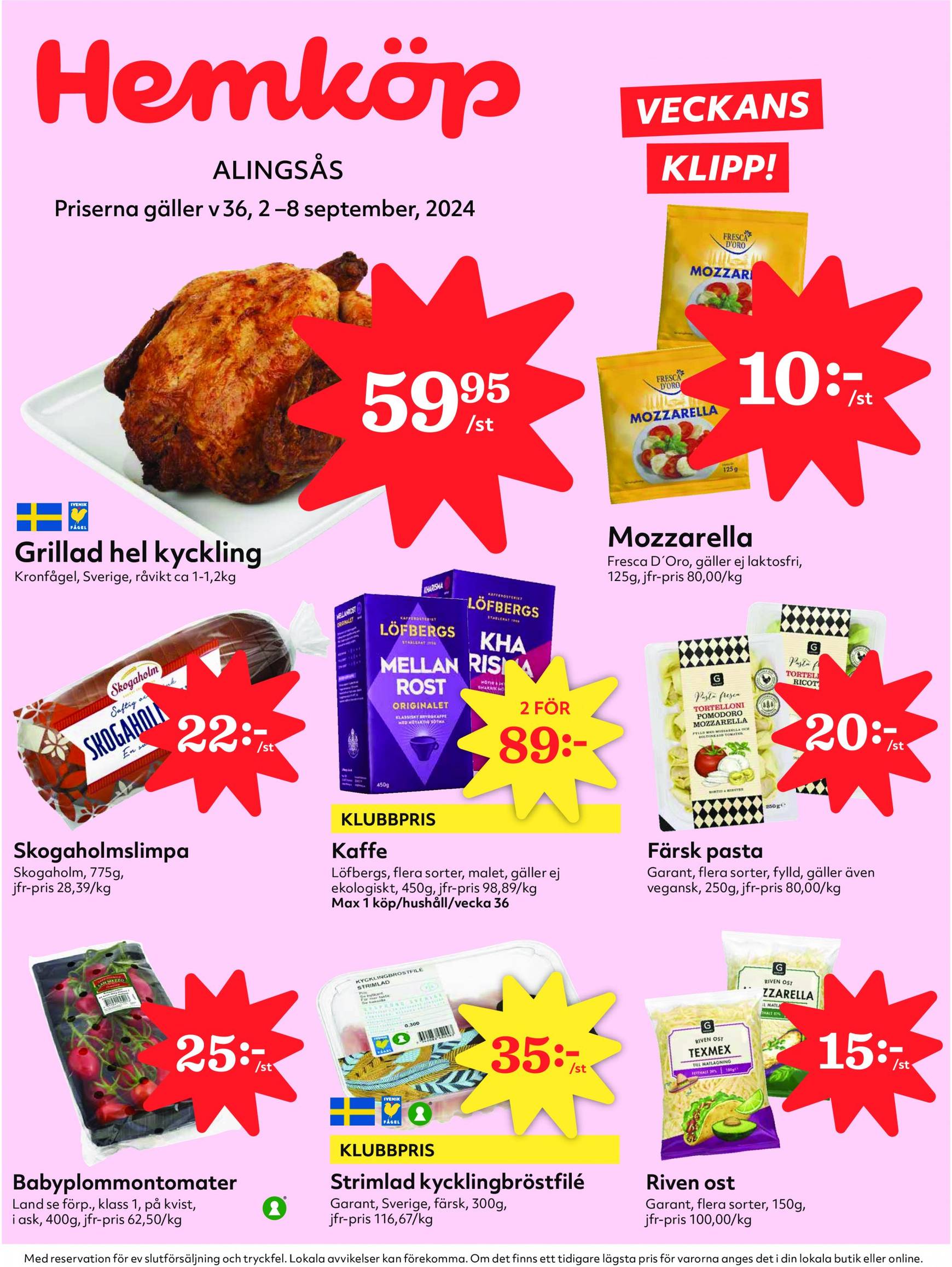 hemkop - Hemköp-reklambladet giltigt från 02.09. - 08.09. - page: 1