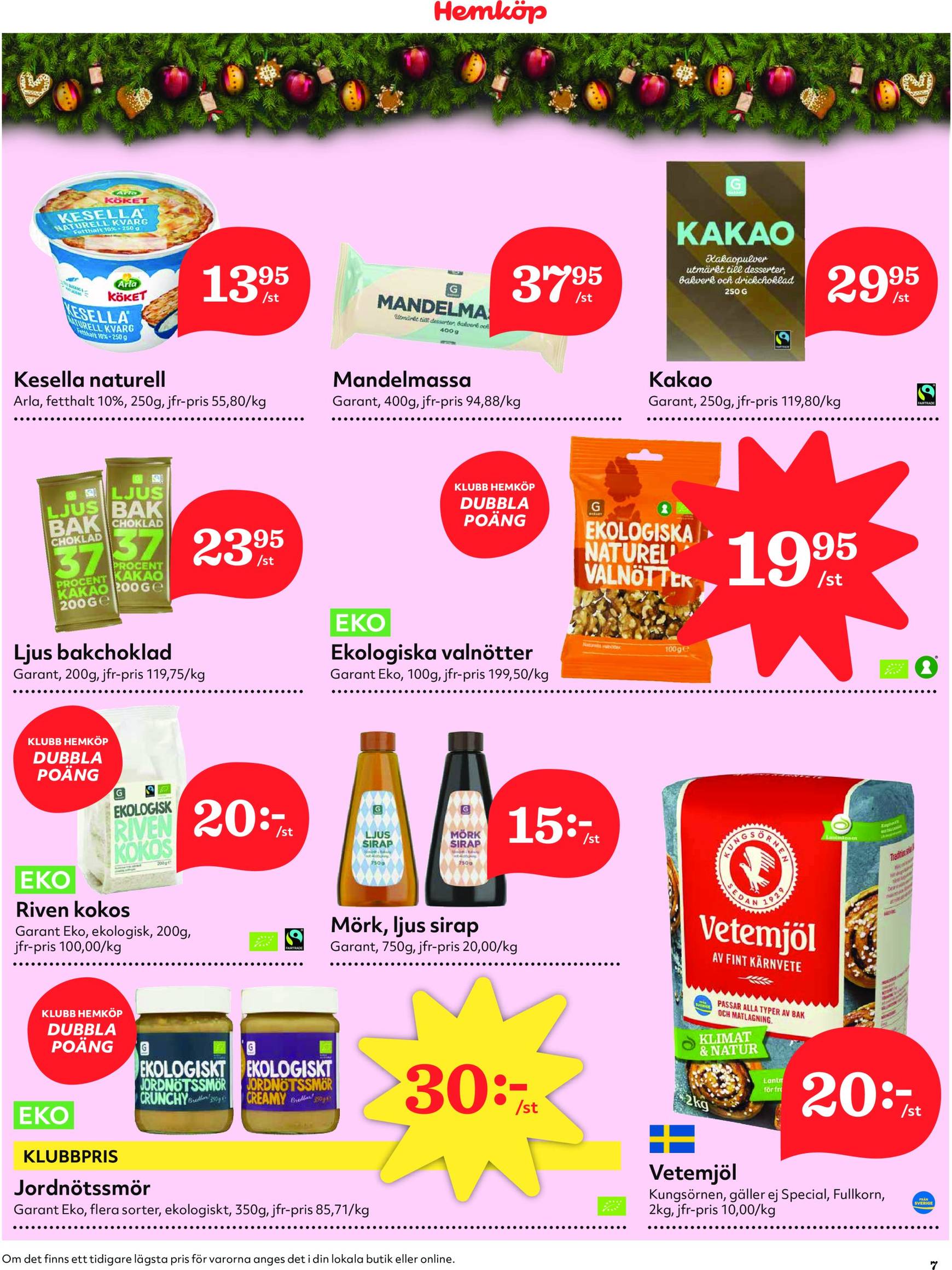 hemkop - Hemköp-reklambladet är giltigt från 25/11 - 01/12 - page: 7