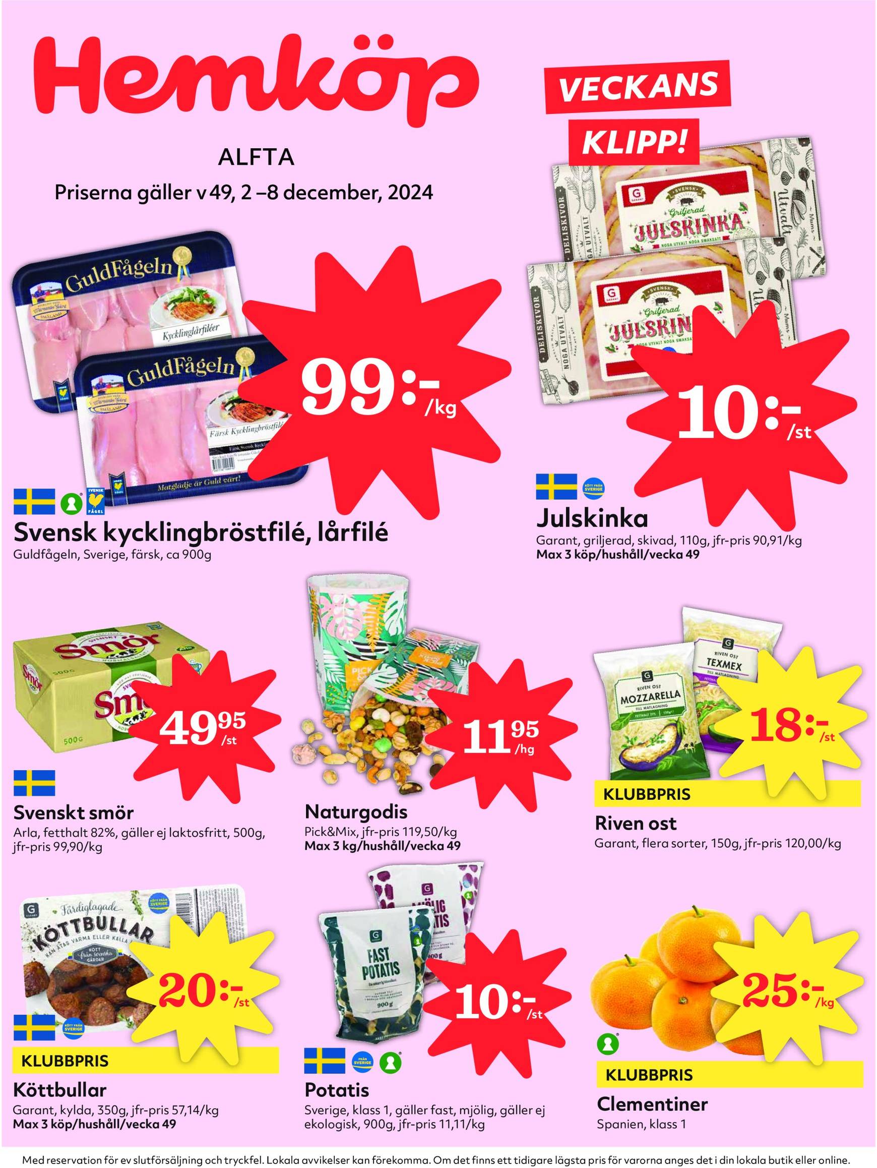 hemkop - Hemköp-reklambladet är giltigt från 02/12 - 08/12