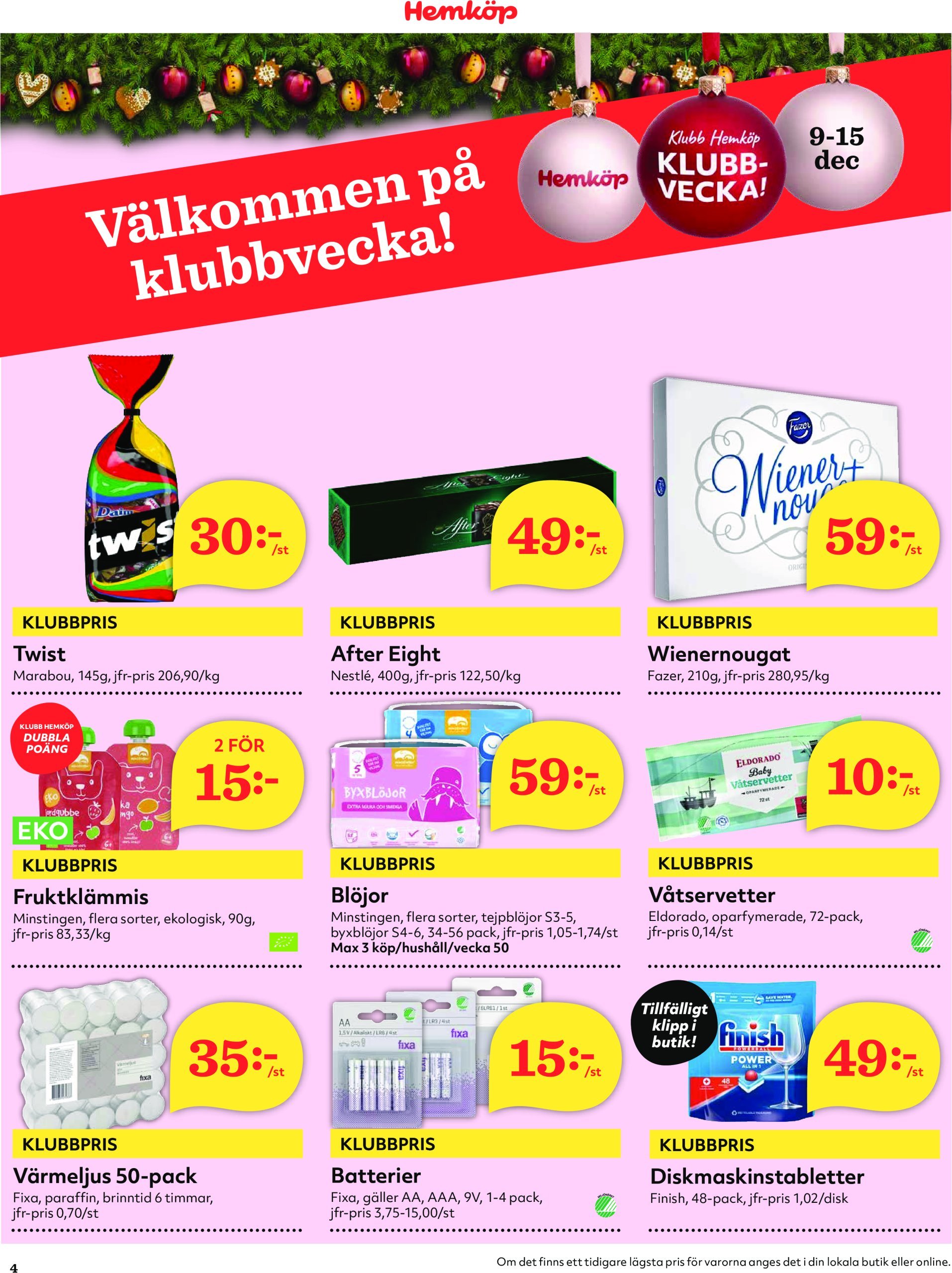 hemkop - Hemköp-reklambladet giltigt från 09/12 - 15/12 - page: 4