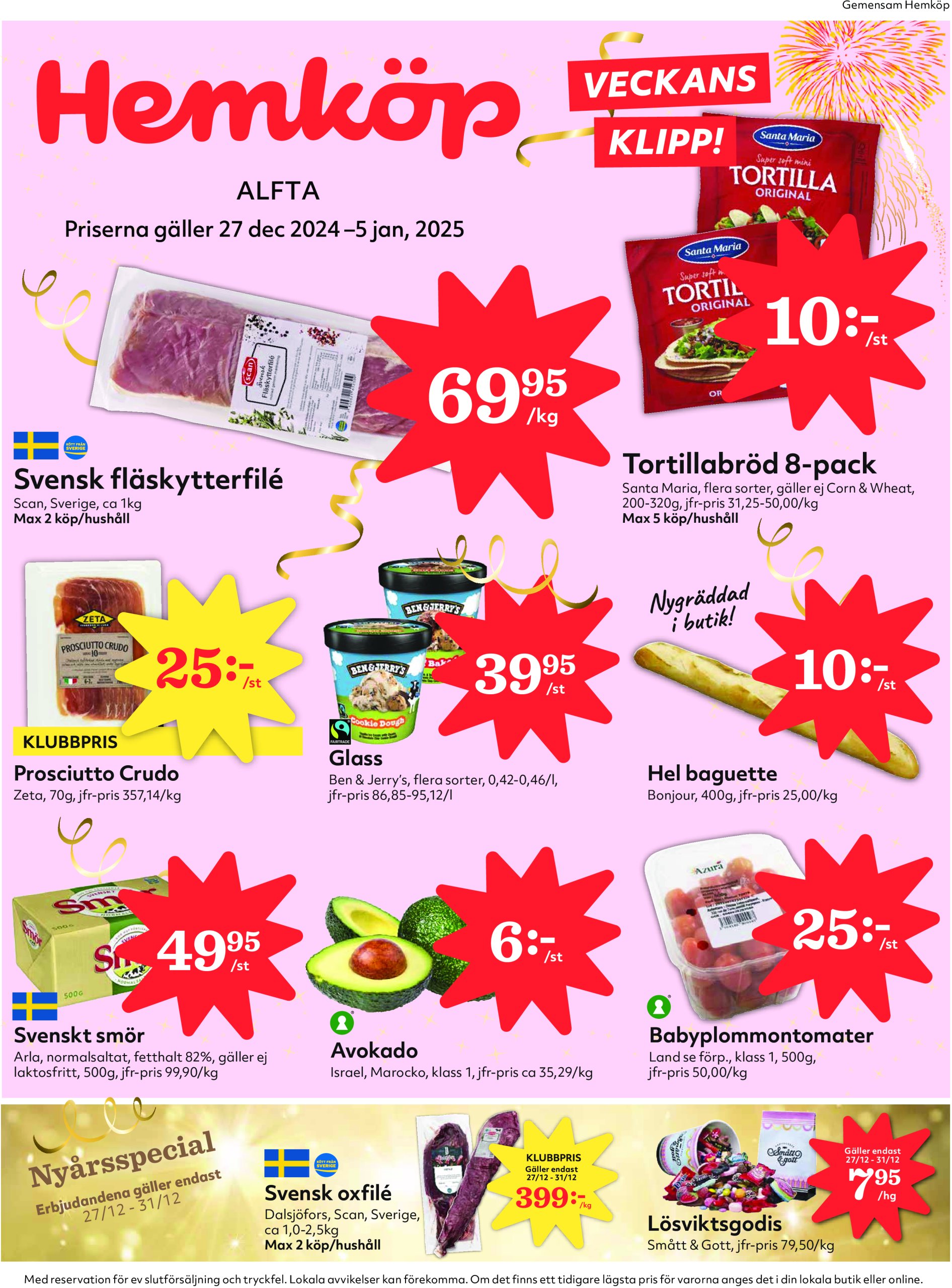 hemkop - Hemköp-reklambladet giltigt från 27/12 - 05/01