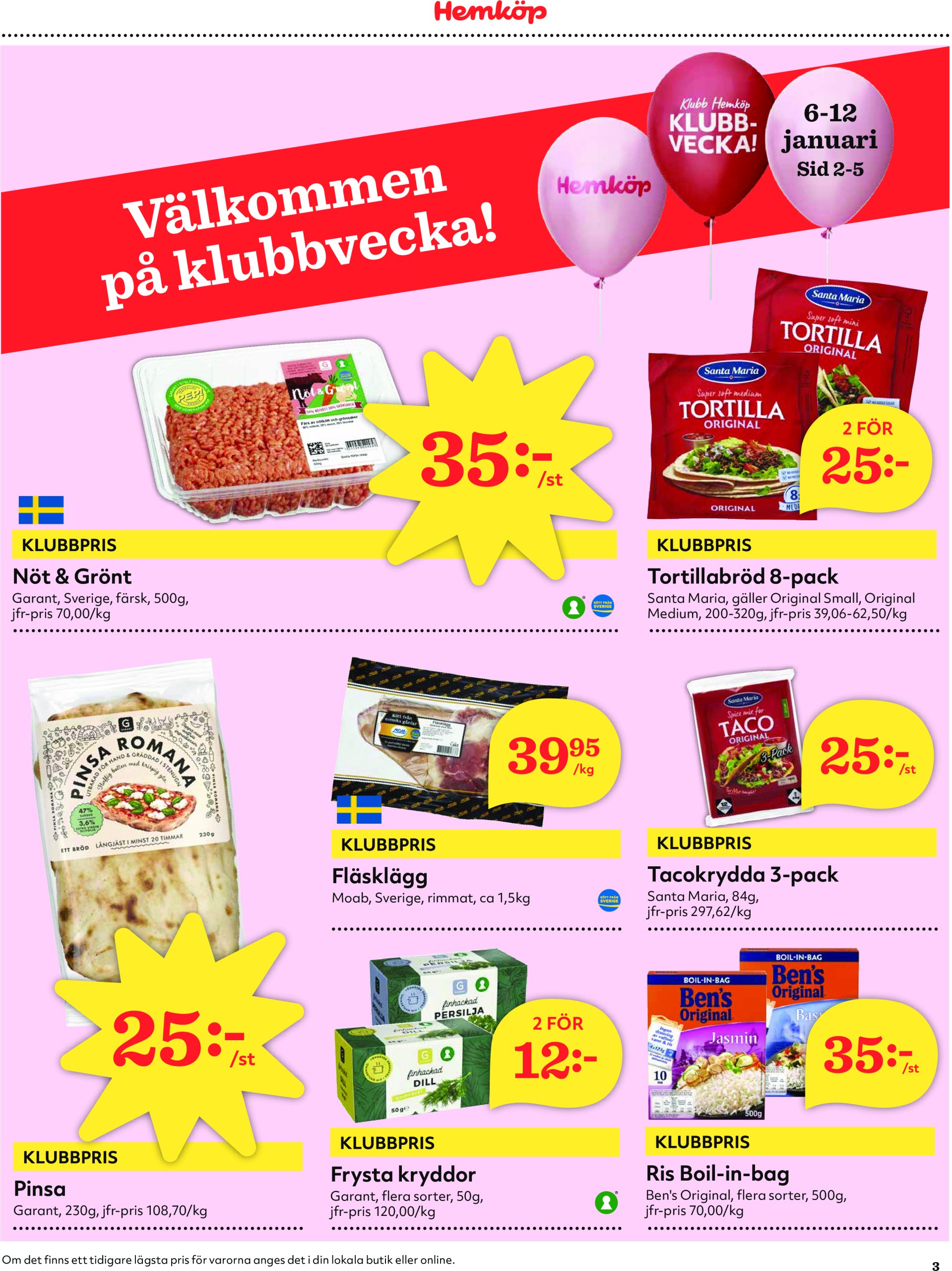 hemkop - Hemköp-reklambladet giltigt från 06/01 - 12/01 - page: 3