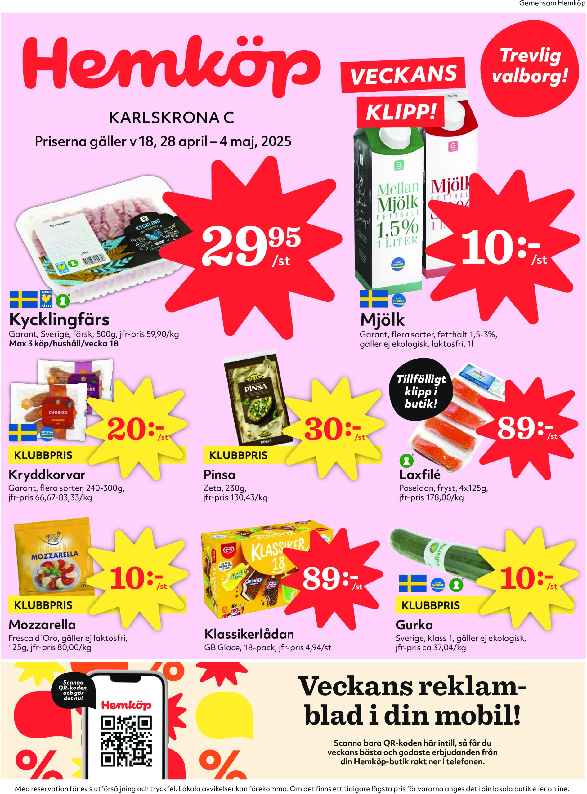 hemkop - Hemköp-reklambladet giltigt från 28/04 - 04/05