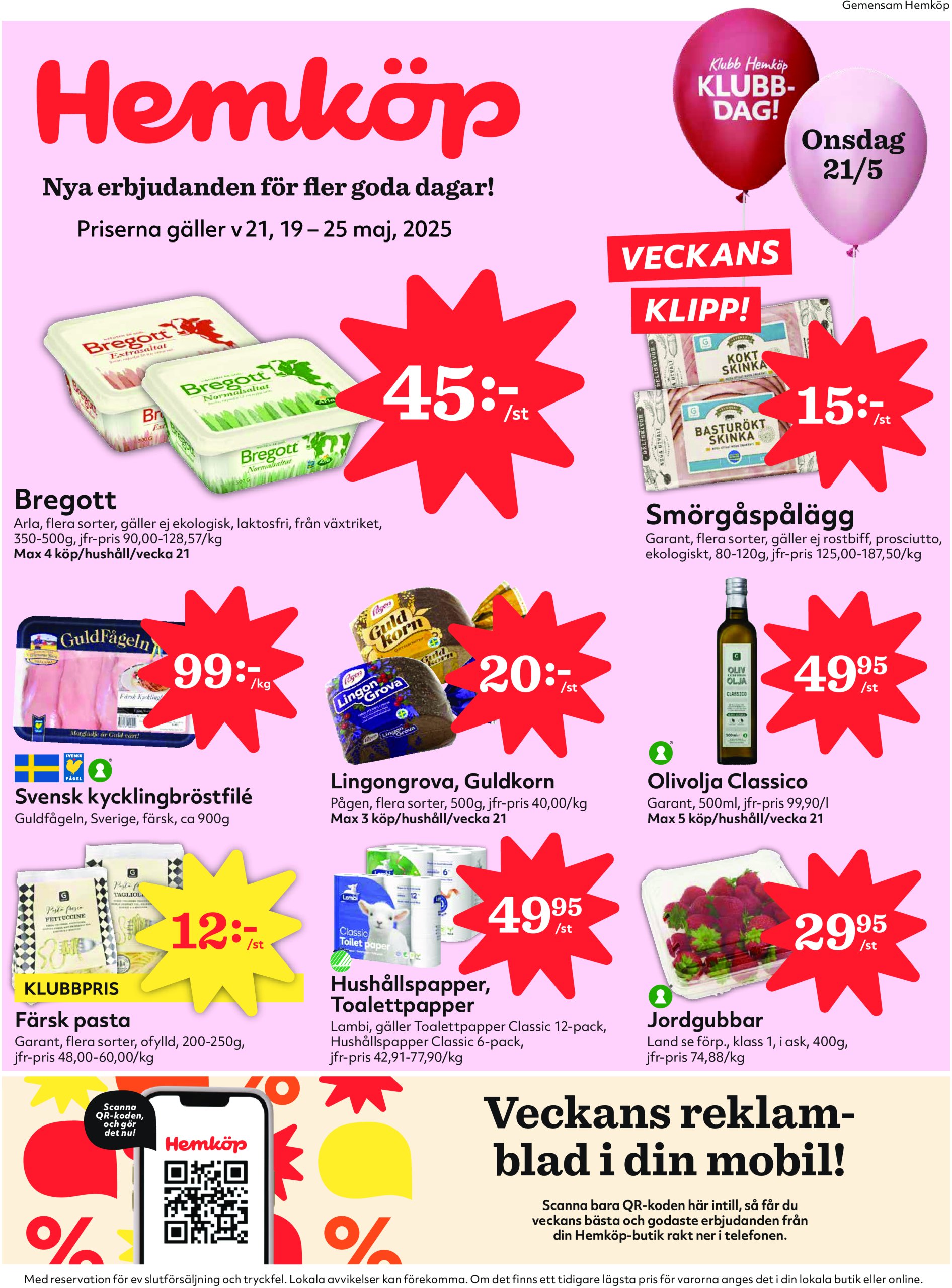 hemkop - Hemköp-reklambladet giltigt från 19/05 - 25/05 - page: 1