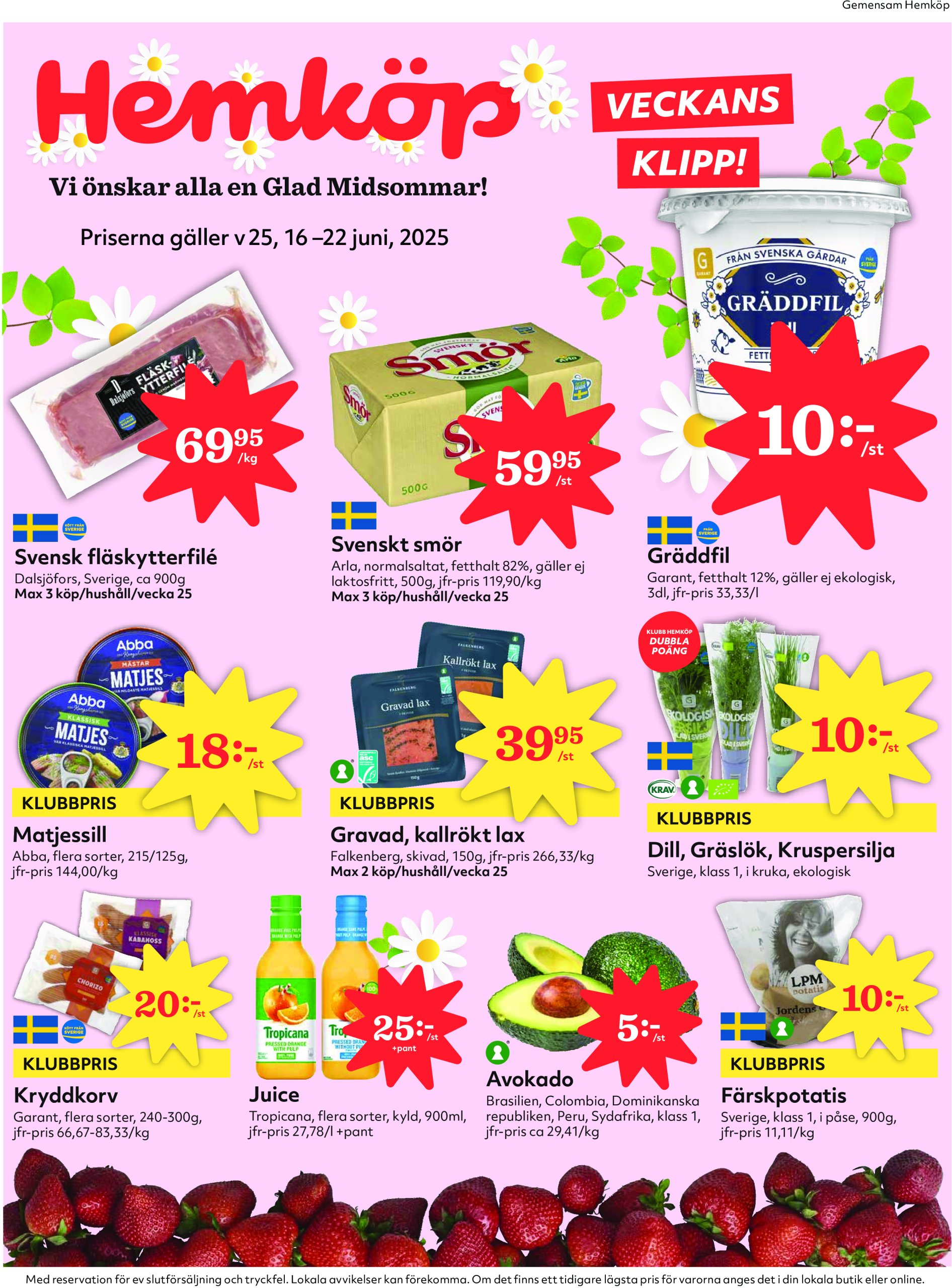 hemkop - Hemköp-reklambladet giltigt från 16/06 - 22/06