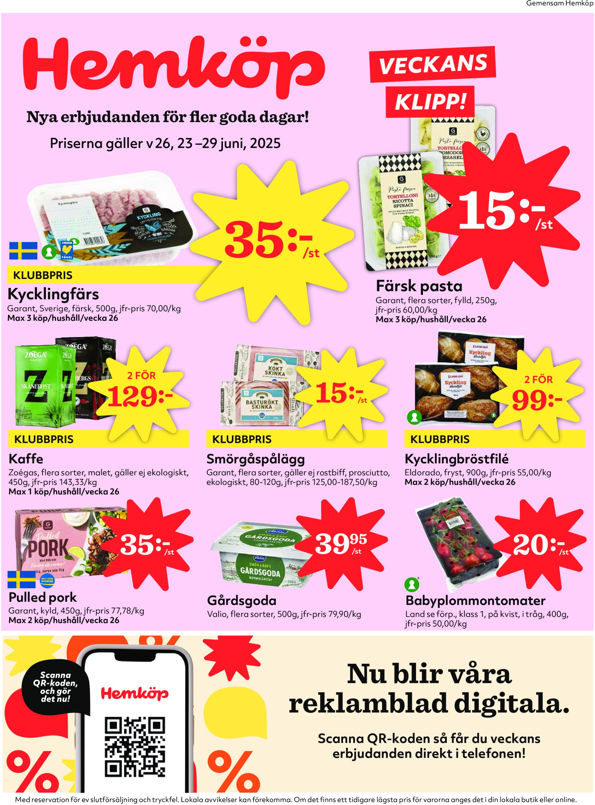 hemkop - Hemköp-reklambladet giltigt från 23/06 - 29/06
