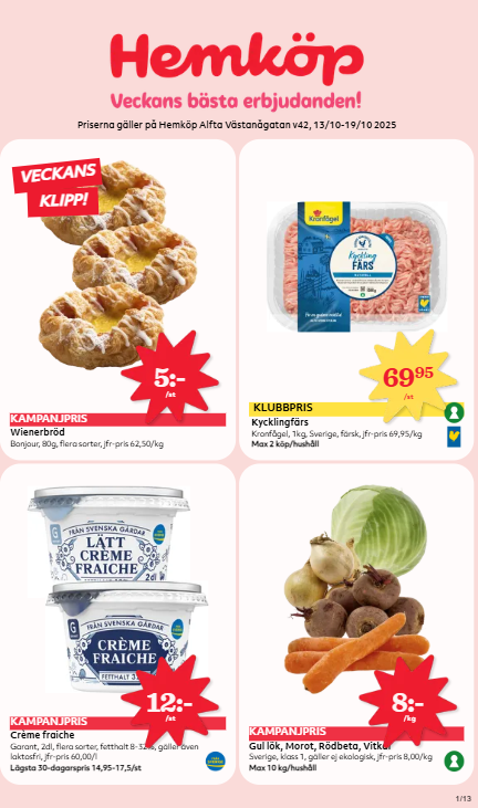 hemkop - Hemköp-reklambladet giltigt från 13/10 - 19/10