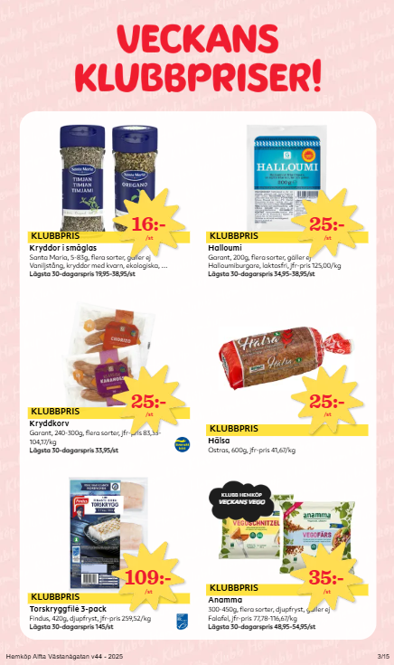 hemkop - Hemköp-reklambladet giltigt från 27/10 - 02/11 - page: 3