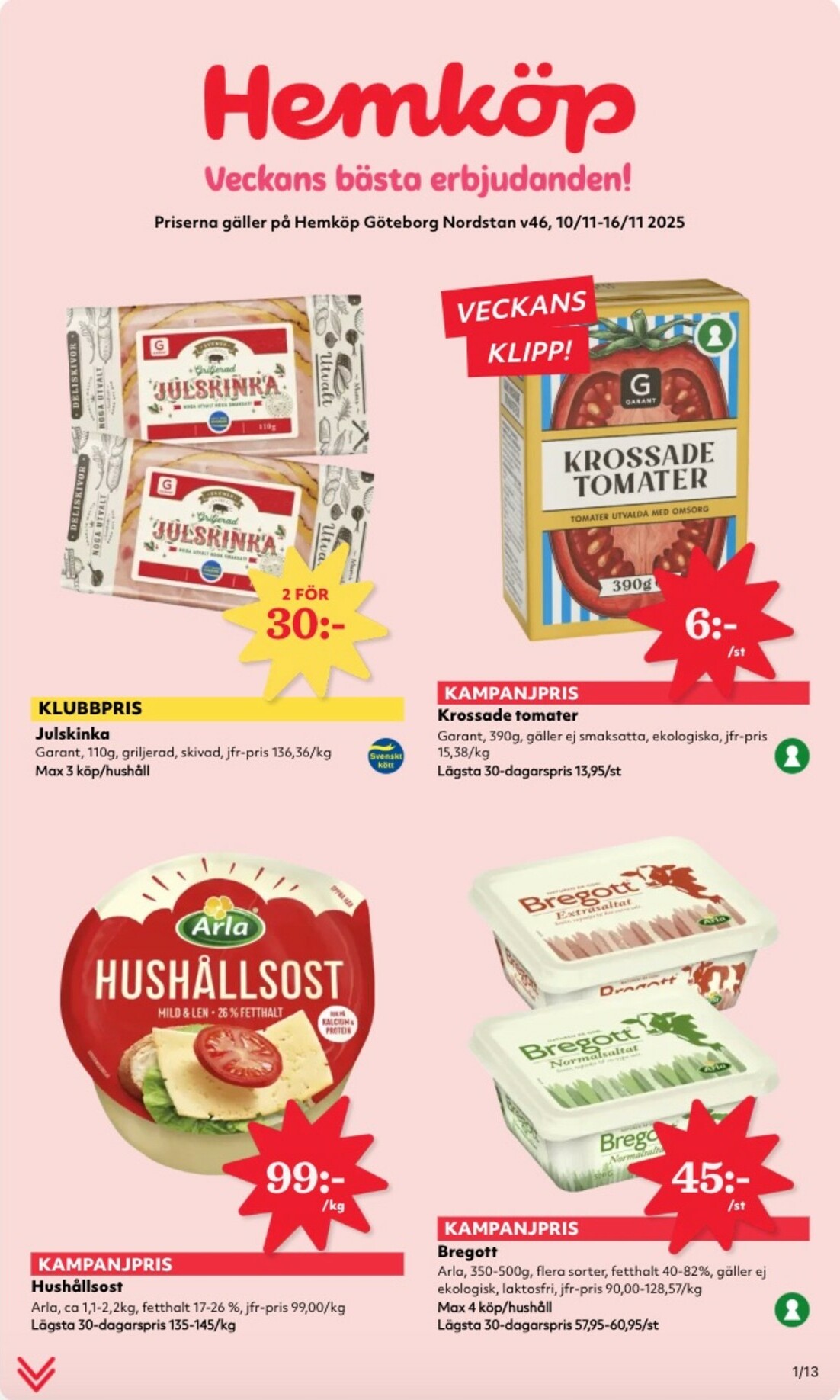 hemkop - Hemköp-reklambladet giltigt från 10/11 - 16/11 - page: 1