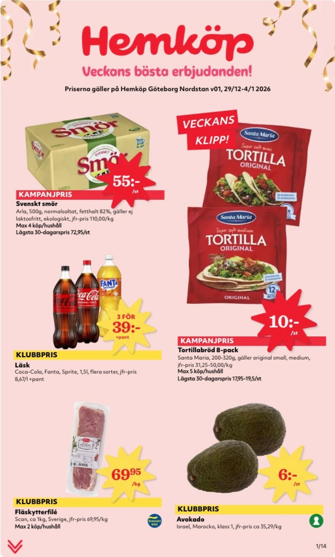 hemkop - Hemköp-reklambladet giltigt från 29/12 - 04/01 - page: 1