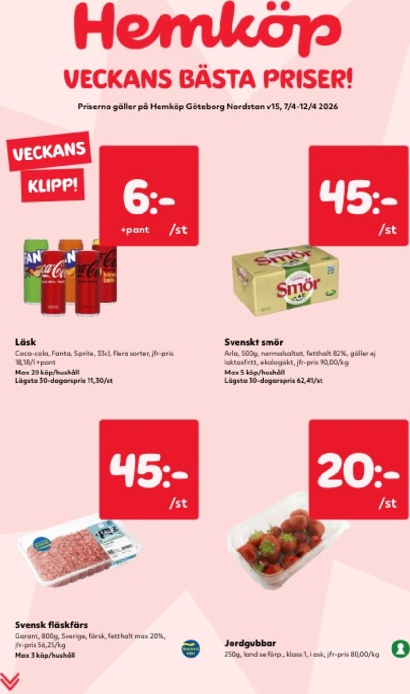 hemkop - Hemköp-reklambladet giltigt från 07/04/2026 - 12/04/2026