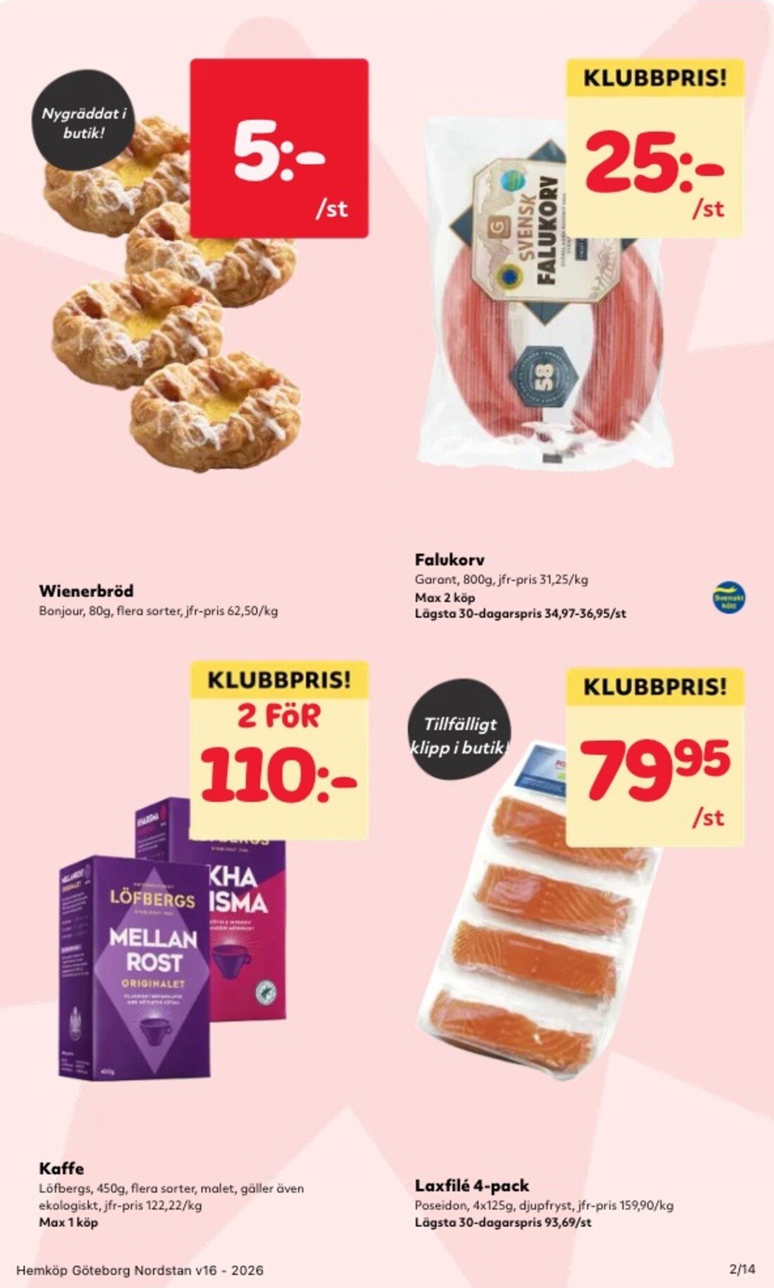 hemkop - Aktuellt Hemköp reklamblad giltigt från måndag 13/04/2026 till söndag 19/04/2026 - page: 2