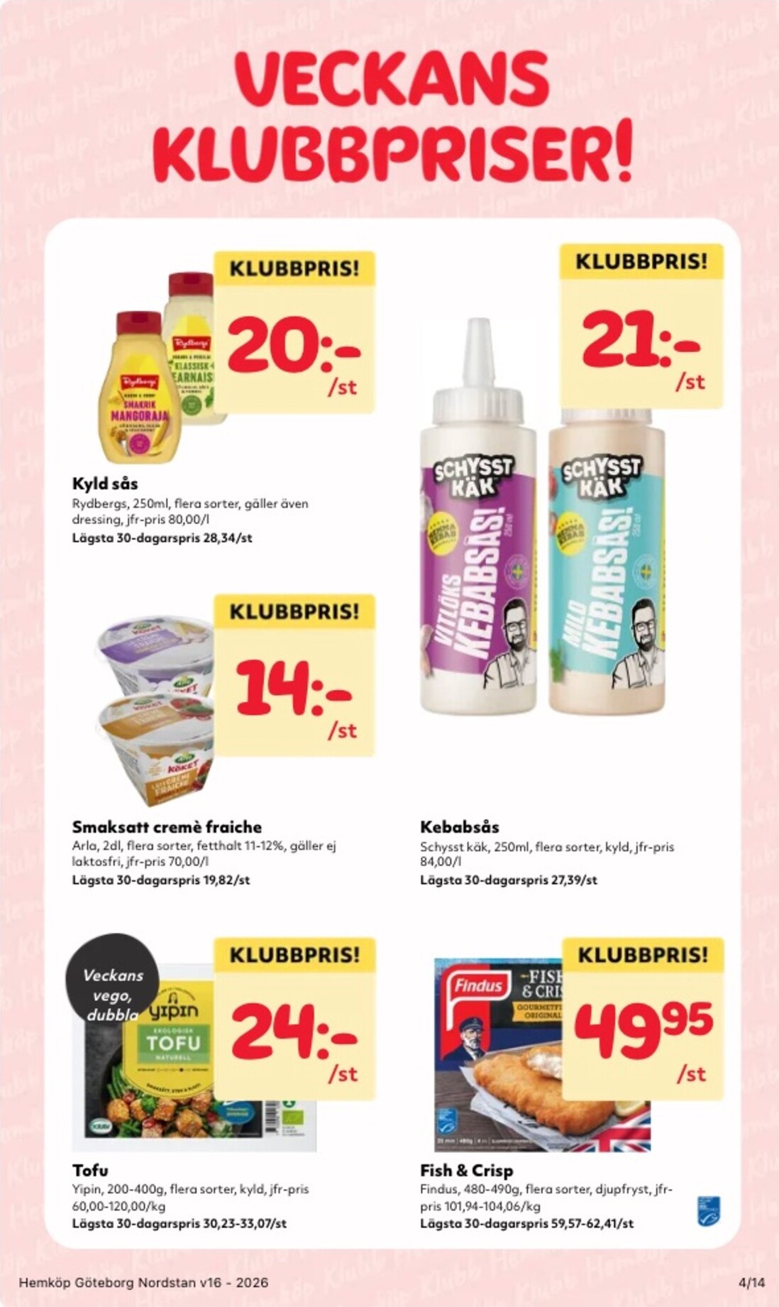 hemkop - Aktuellt Hemköp reklamblad giltigt från måndag 13/04/2026 till söndag 19/04/2026 - page: 4