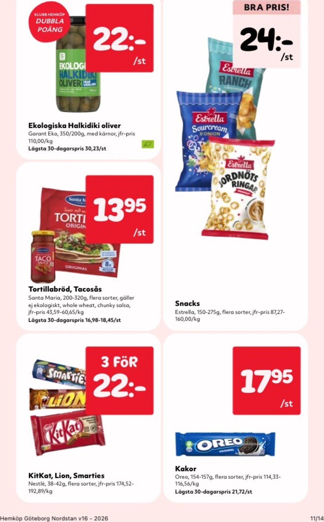 hemkop - Aktuellt Hemköp reklamblad giltigt från måndag 13/04/2026 till söndag 19/04/2026 - page: 11