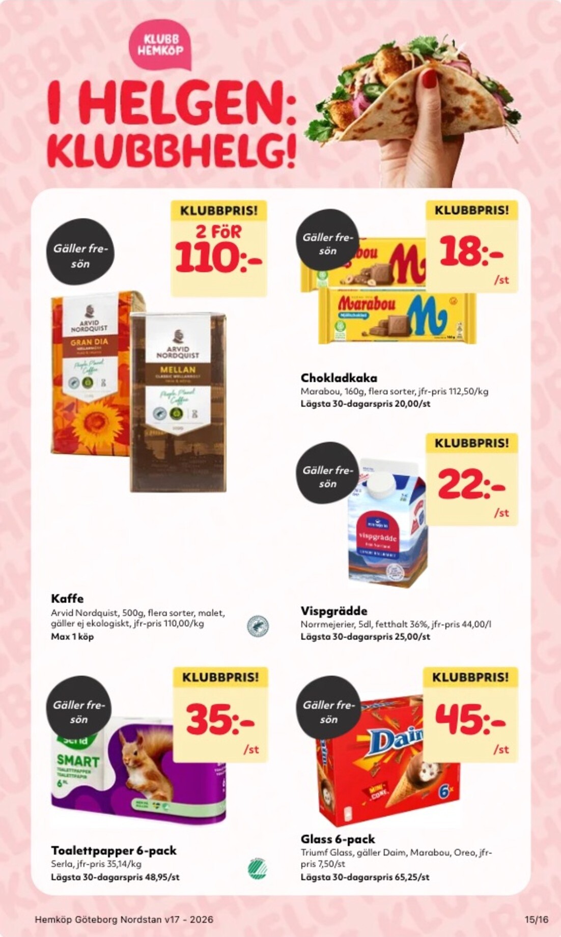 hemkop - Aktuellt Hemköp reklamblad giltigt från måndag 20/04/2026 till söndag 26/04/2026 - page: 15