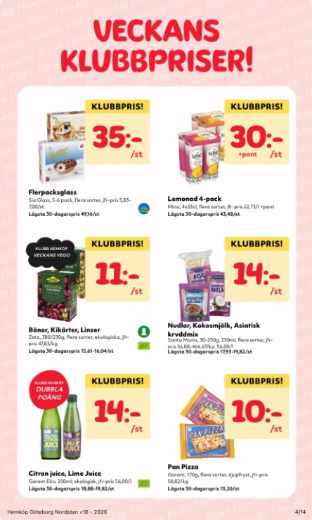 hemkop - Aktuellt Hemköp reklamblad giltigt från måndag 27/04/2026 till söndag 03/05/2026 - page: 4