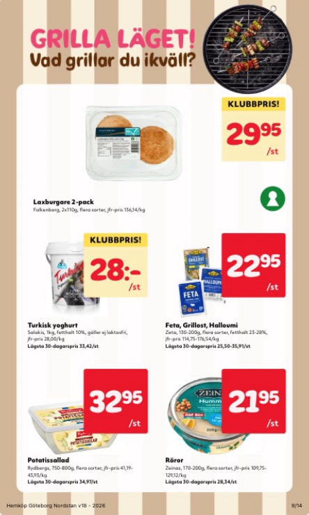 hemkop - Aktuellt Hemköp reklamblad giltigt från måndag 27/04/2026 till söndag 03/05/2026 - page: 9