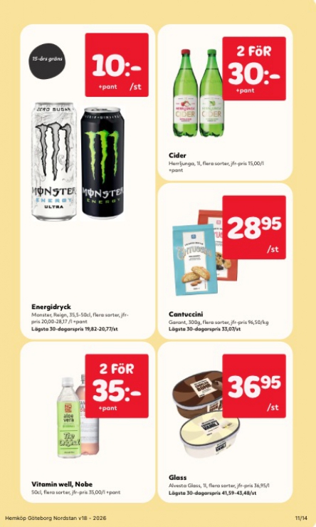 hemkop - Aktuellt Hemköp reklamblad giltigt från måndag 27/04/2026 till söndag 03/05/2026 - page: 11