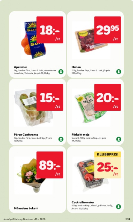 hemkop - Aktuellt Hemköp reklamblad giltigt från måndag 27/04/2026 till söndag 03/05/2026 - page: 5
