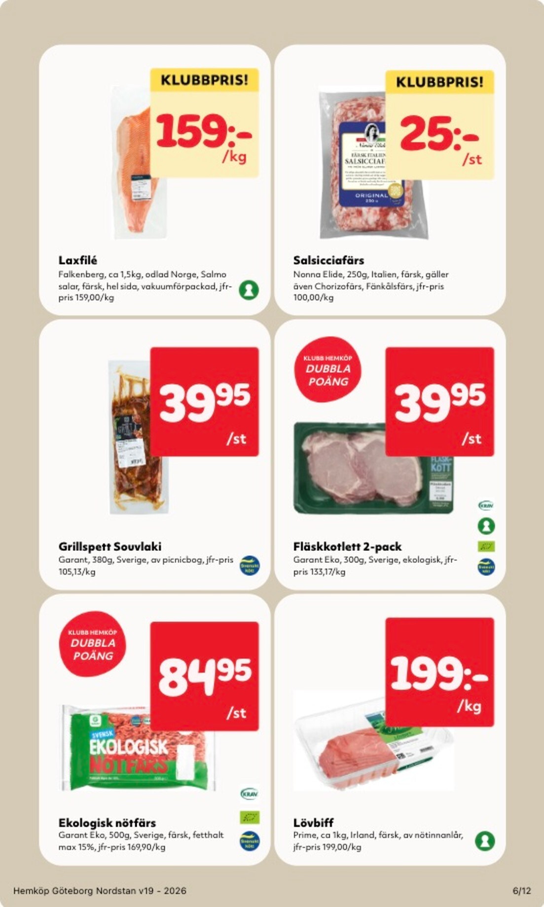 hemkop - Aktuellt Hemköp reklamblad giltigt från måndag 04/05/2026 till söndag 10/05/2026 - page: 6
