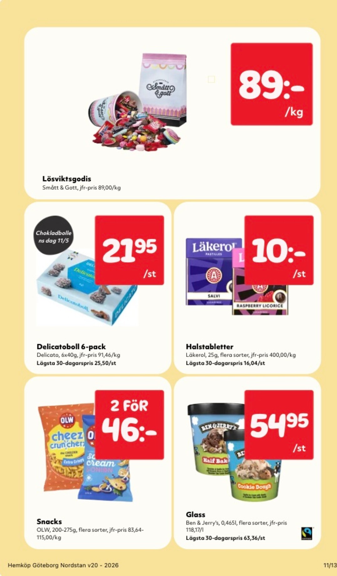 hemkop - Aktuellt Hemköp reklamblad giltigt från måndag 11/05/2026 till söndag 17/05/2026 - page: 11
