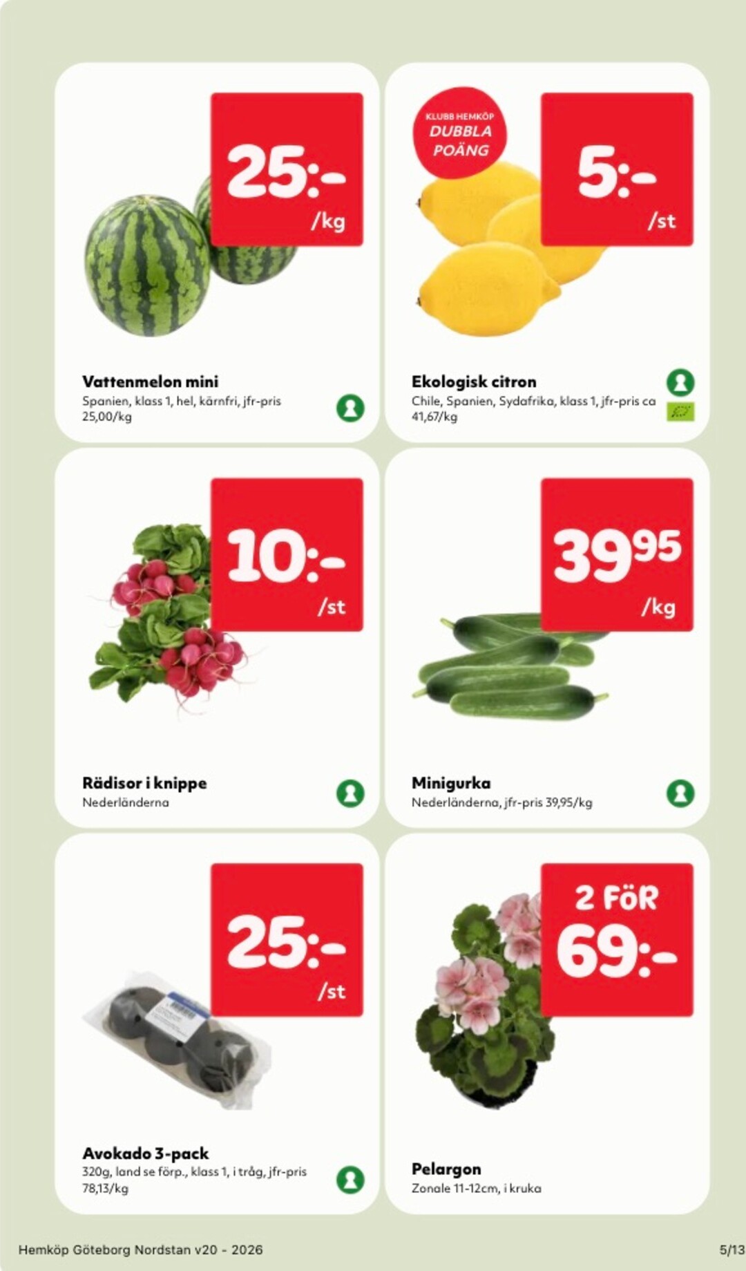 hemkop - Aktuellt Hemköp reklamblad giltigt från måndag 11/05/2026 till söndag 17/05/2026 - page: 5