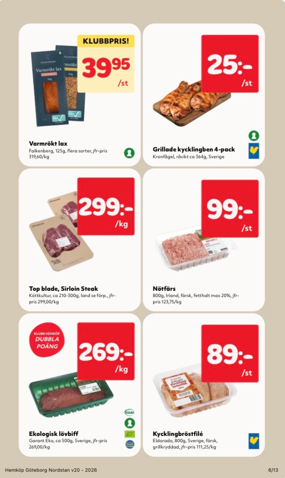 hemkop - Aktuellt Hemköp reklamblad giltigt från måndag 11/05/2026 till söndag 17/05/2026 - page: 6