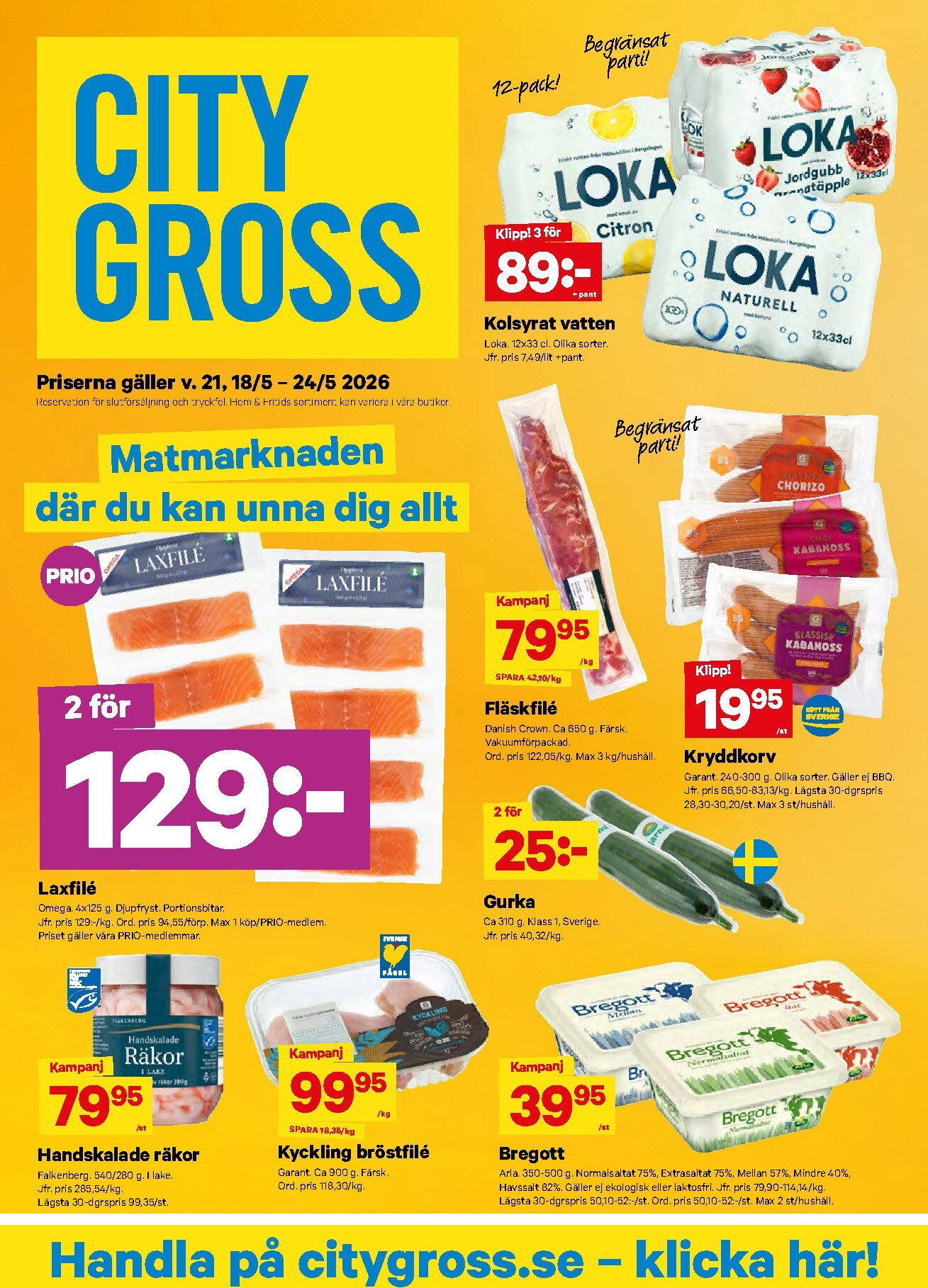 city-gross - Nytt City Gross reklamblad från måndag, 18/05/2026 till söndag, 24/05/2026 - page: 1