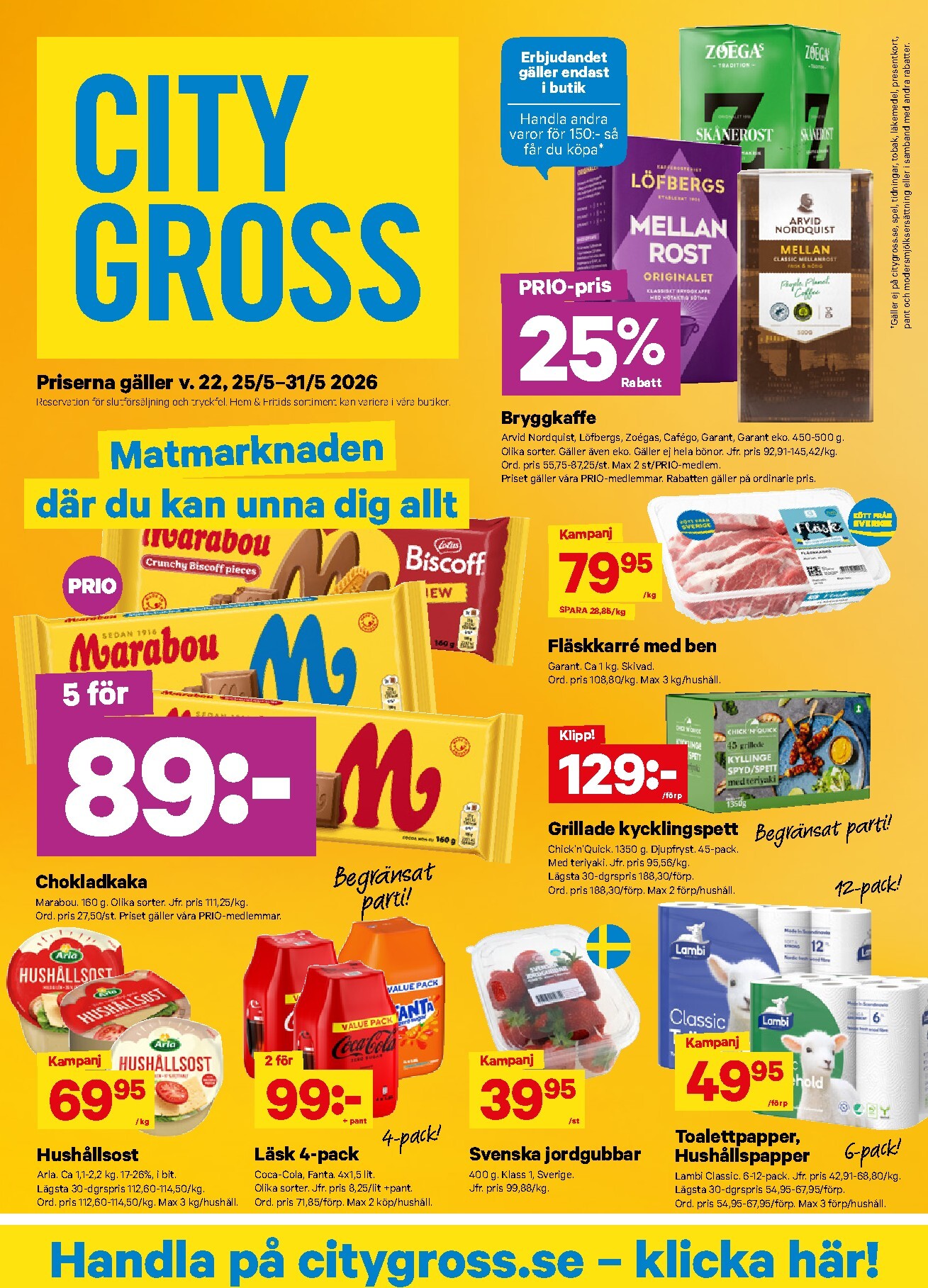 city-gross - Nytt City Gross reklamblad från måndag, 25/05/2026 till söndag, 31/05/2026