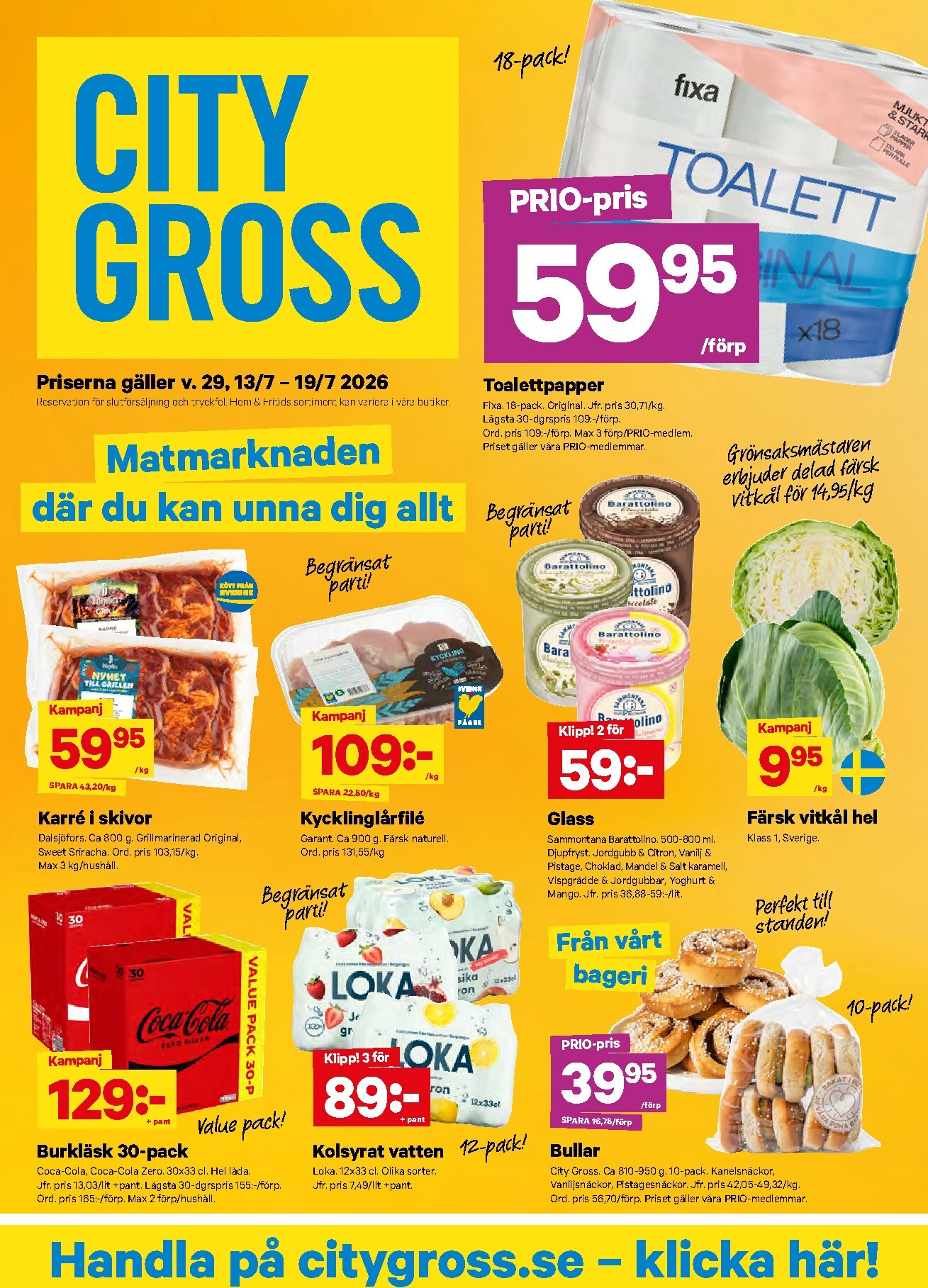 city-gross - Nytt City Gross reklamblad från måndag, 13/07/2026 till söndag, 19/07/2026 - page: 1