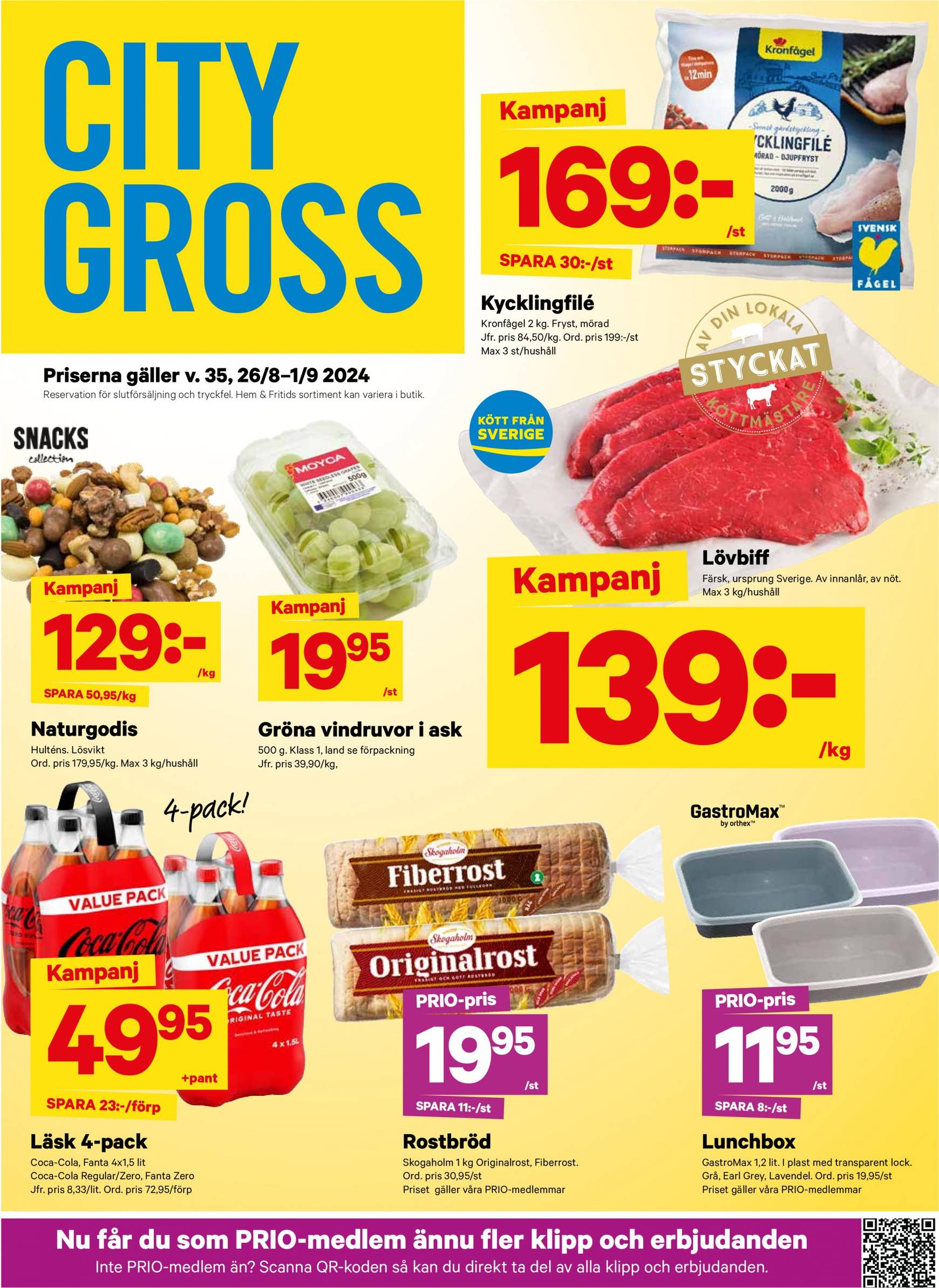 city-gross - City Gross-reklambladet giltigt från 26.08. - 01.09.