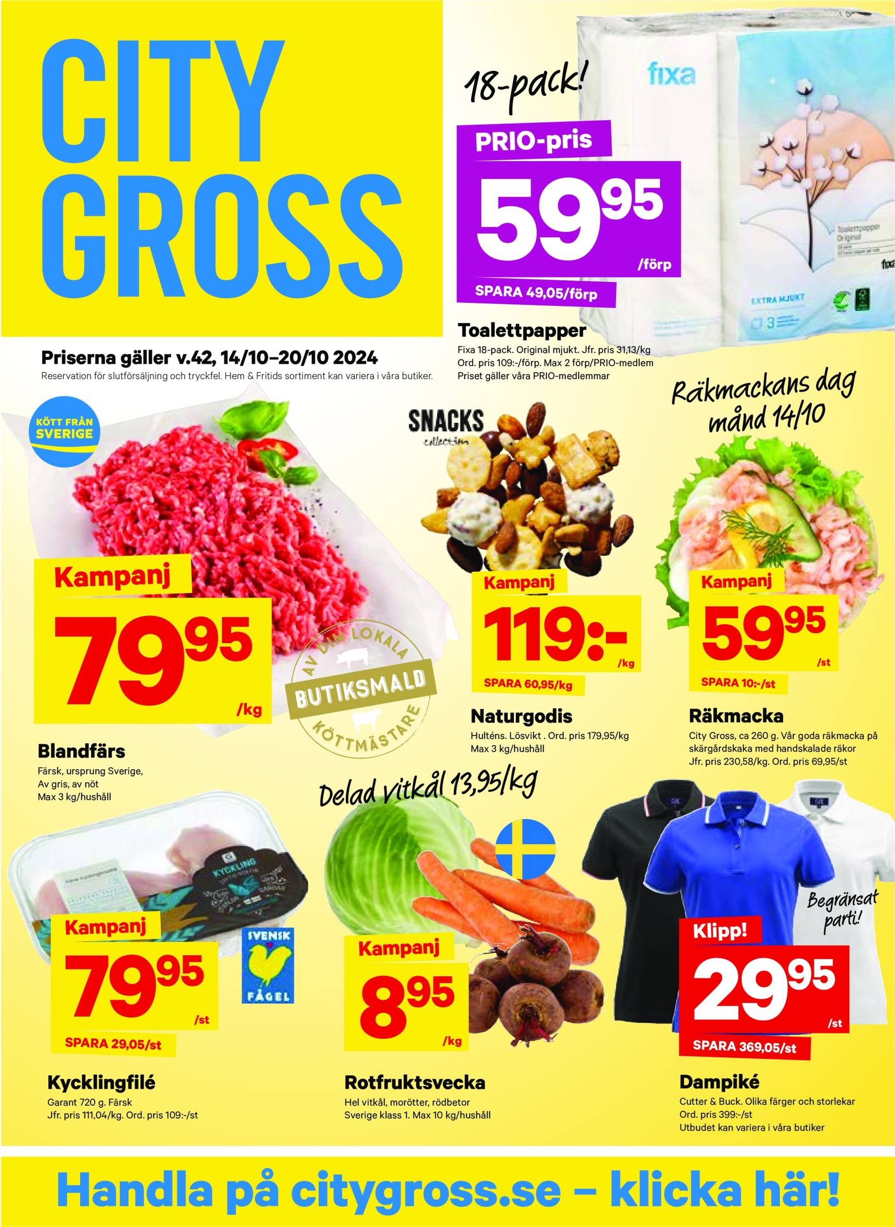 city-gross - City Gross-reklambladet är giltigt från 14.10. - 20.10.