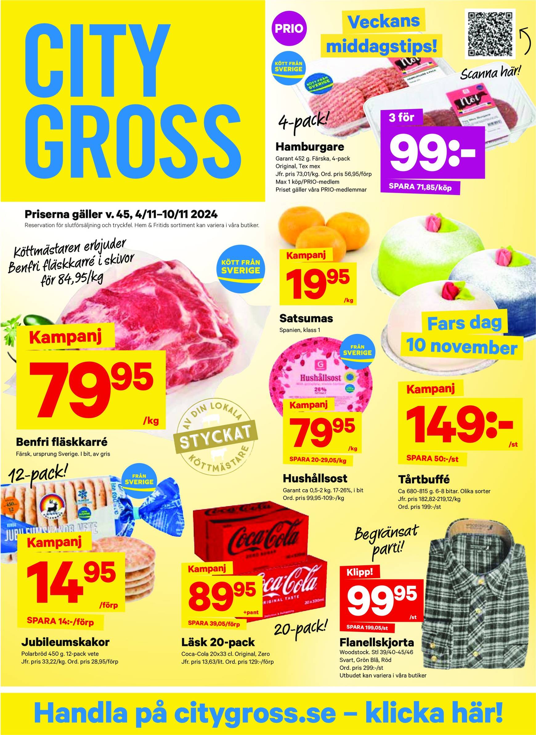 city-gross - City Gross-reklambladet är giltigt från 04.11. - 10.11.