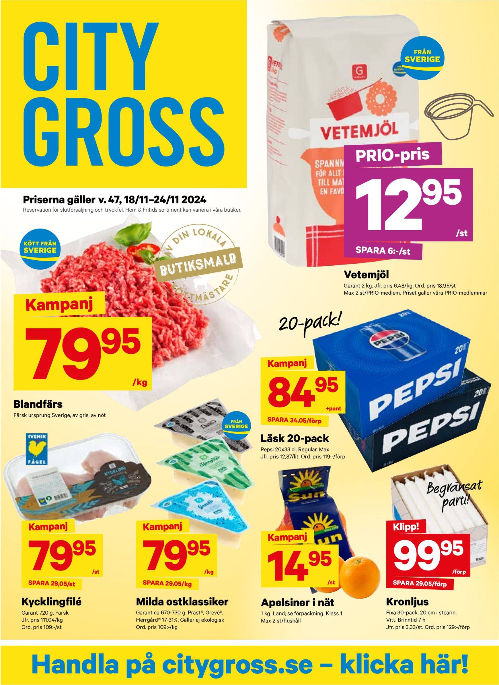 city-gross - City Gross-reklambladet är giltigt från 18.11. - 24.11.