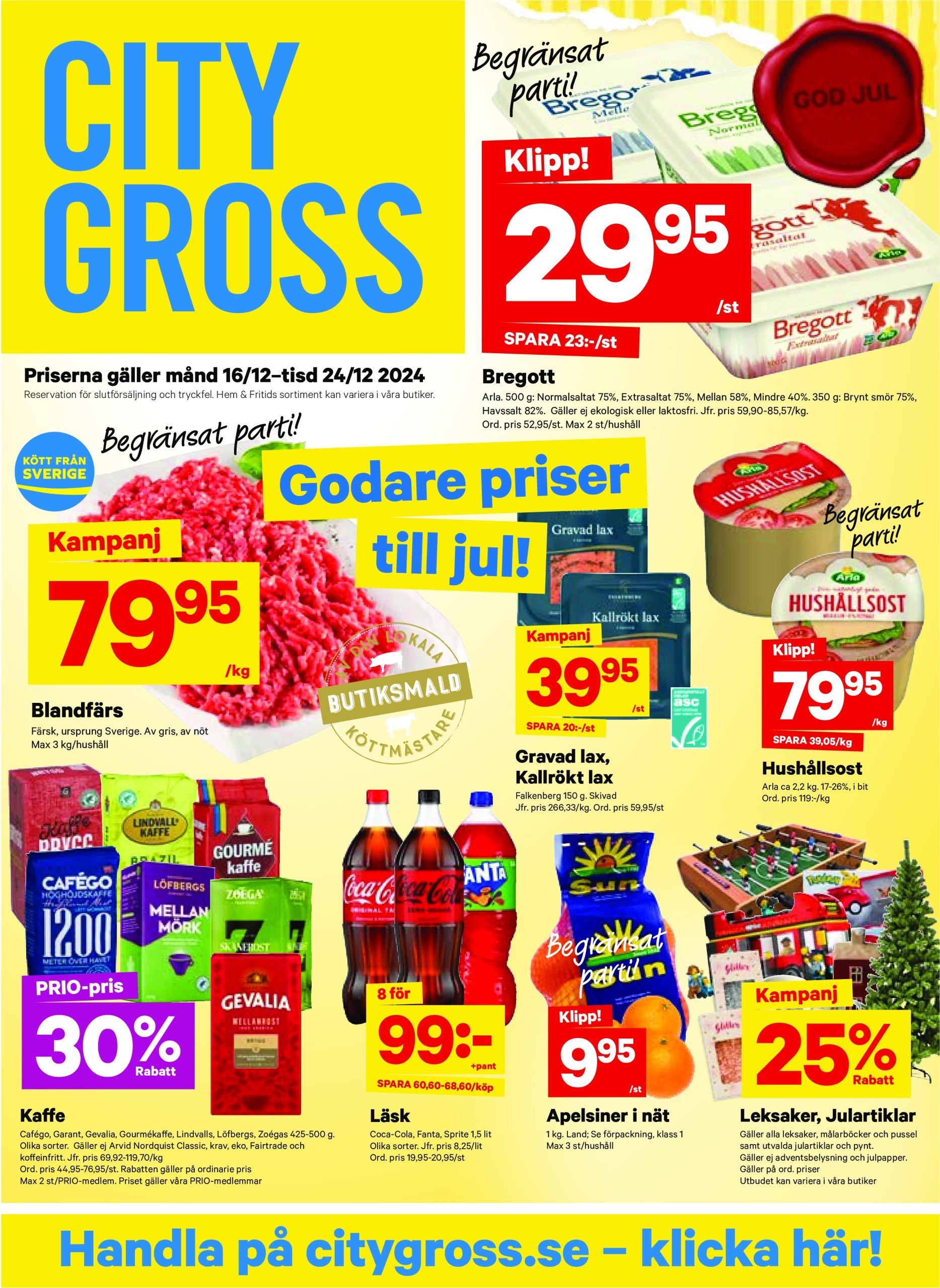 city-gross - City Gross-reklambladet giltigt från 16/12 - 24/12