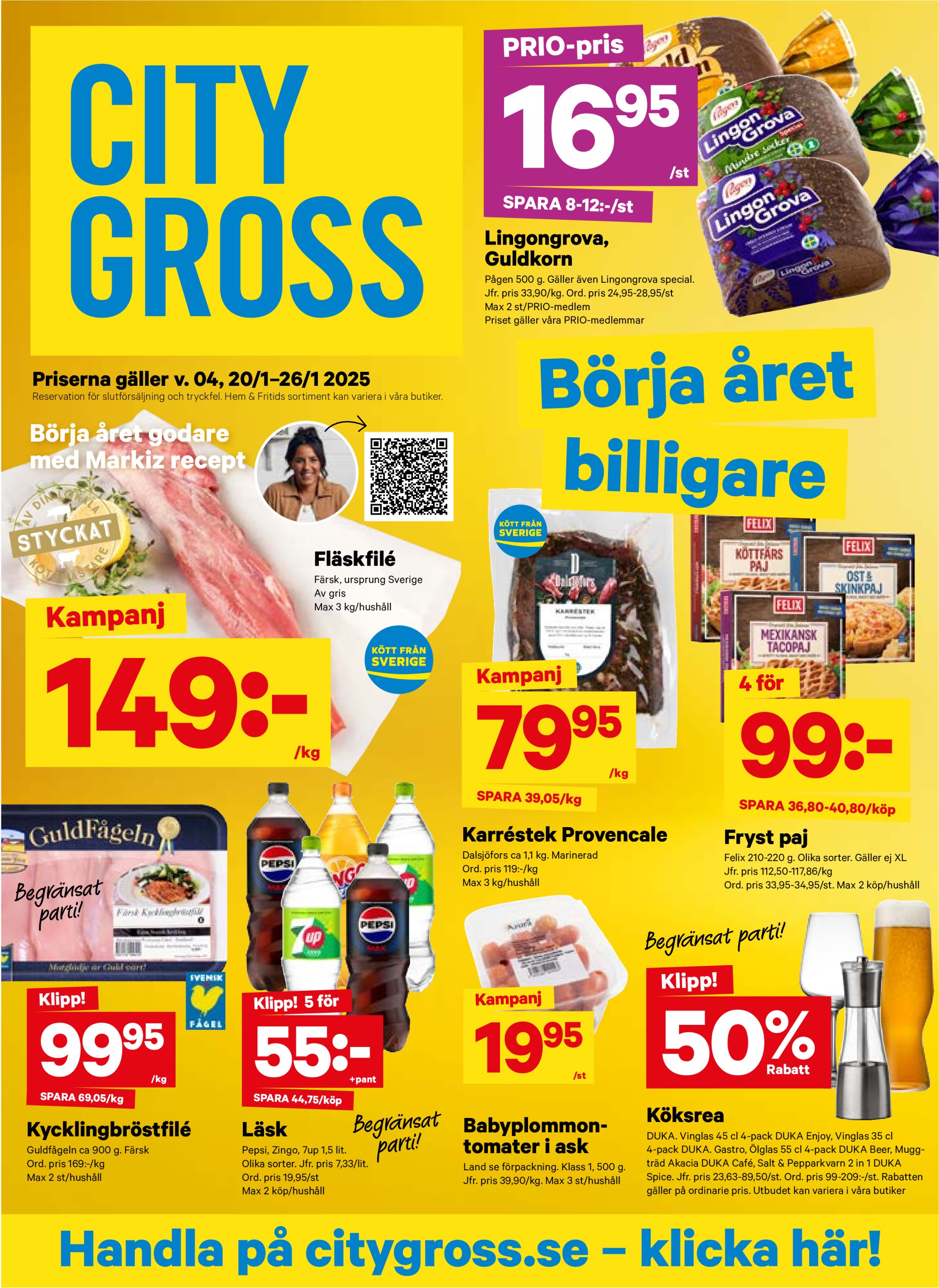 city-gross - City Gross-reklambladet giltigt från 20/01 - 26/01