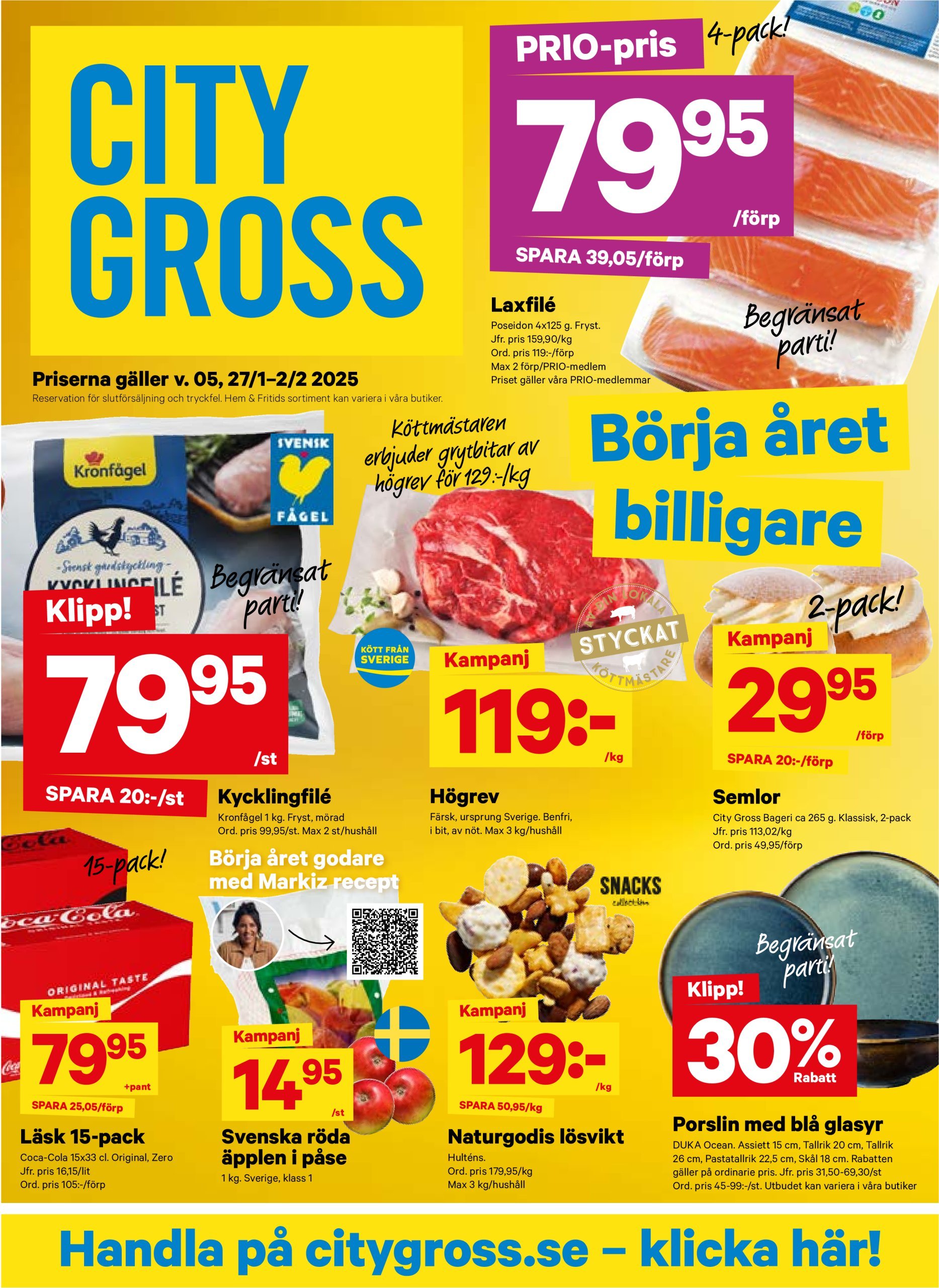 city-gross - City Gross-reklambladet giltigt från 27/01 - 02/02