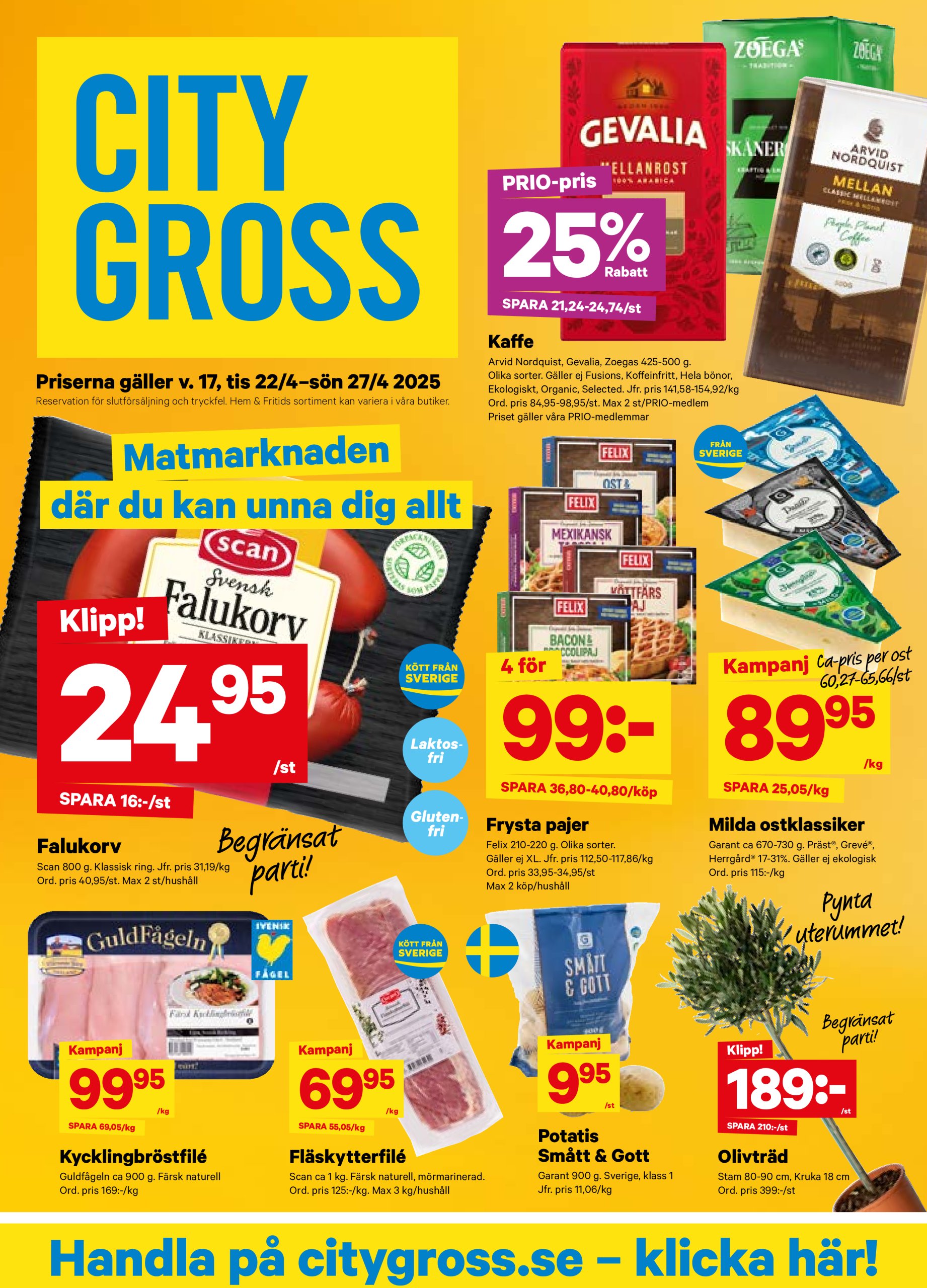 city-gross - City Gross-reklambladet giltigt från 22/04 - 27/04