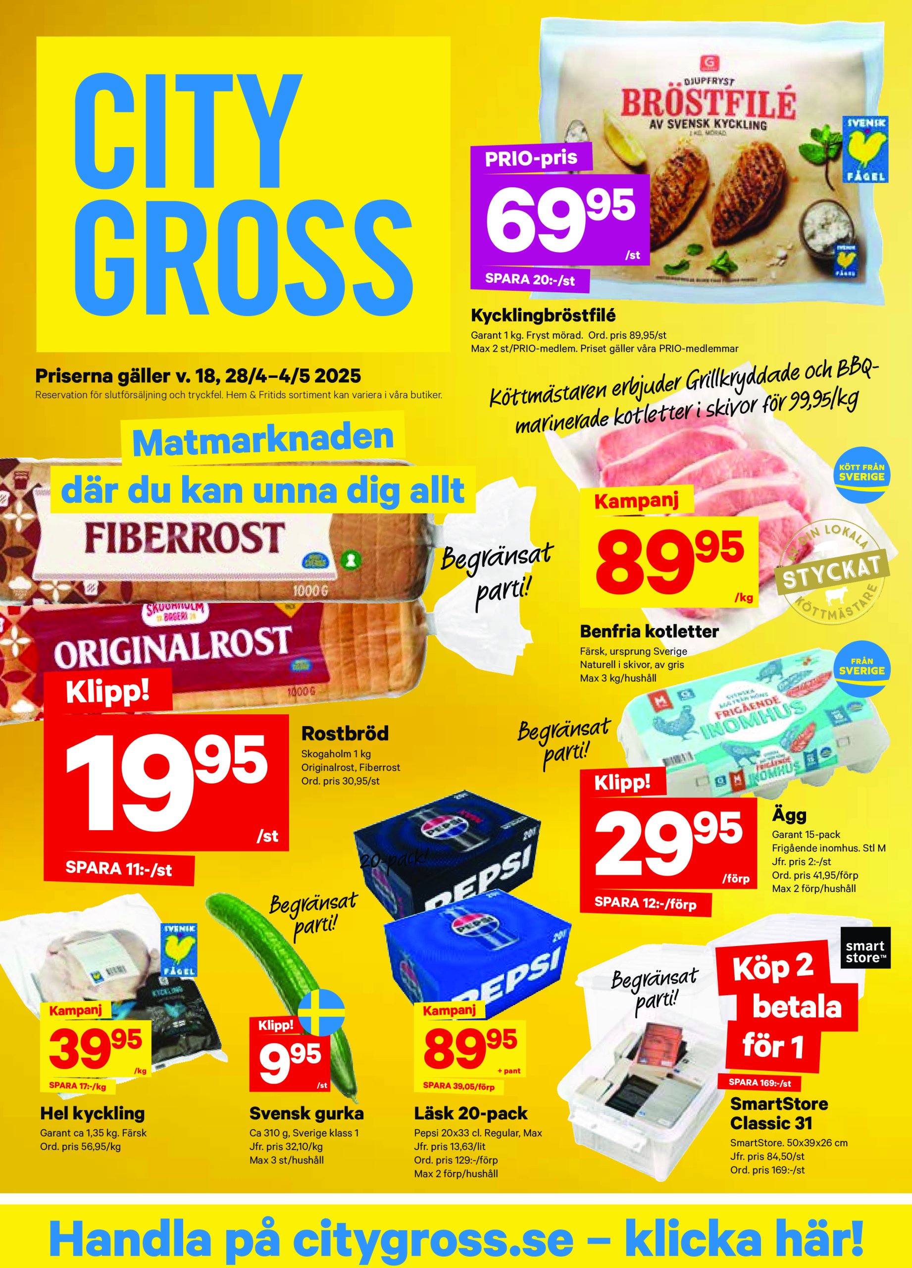 city-gross - City Gross-reklambladet giltigt från 28/04 - 04/05