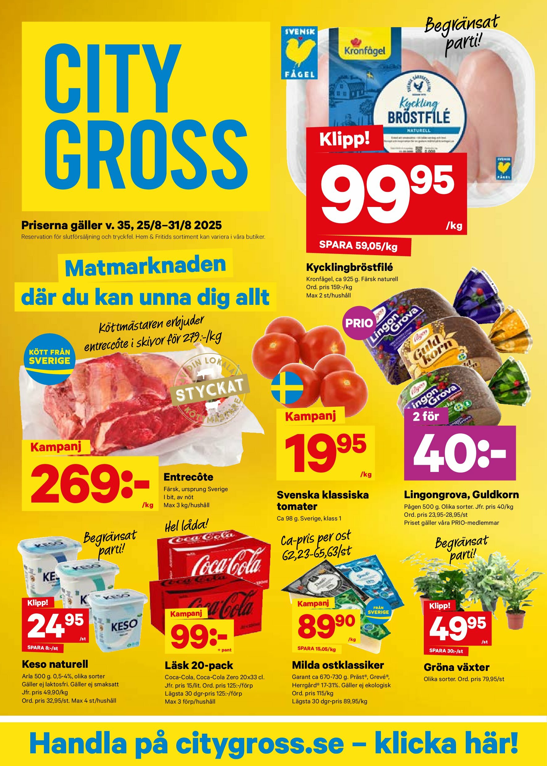 city-gross - City Gross-reklambladet giltigt från 25/08 - 31/08